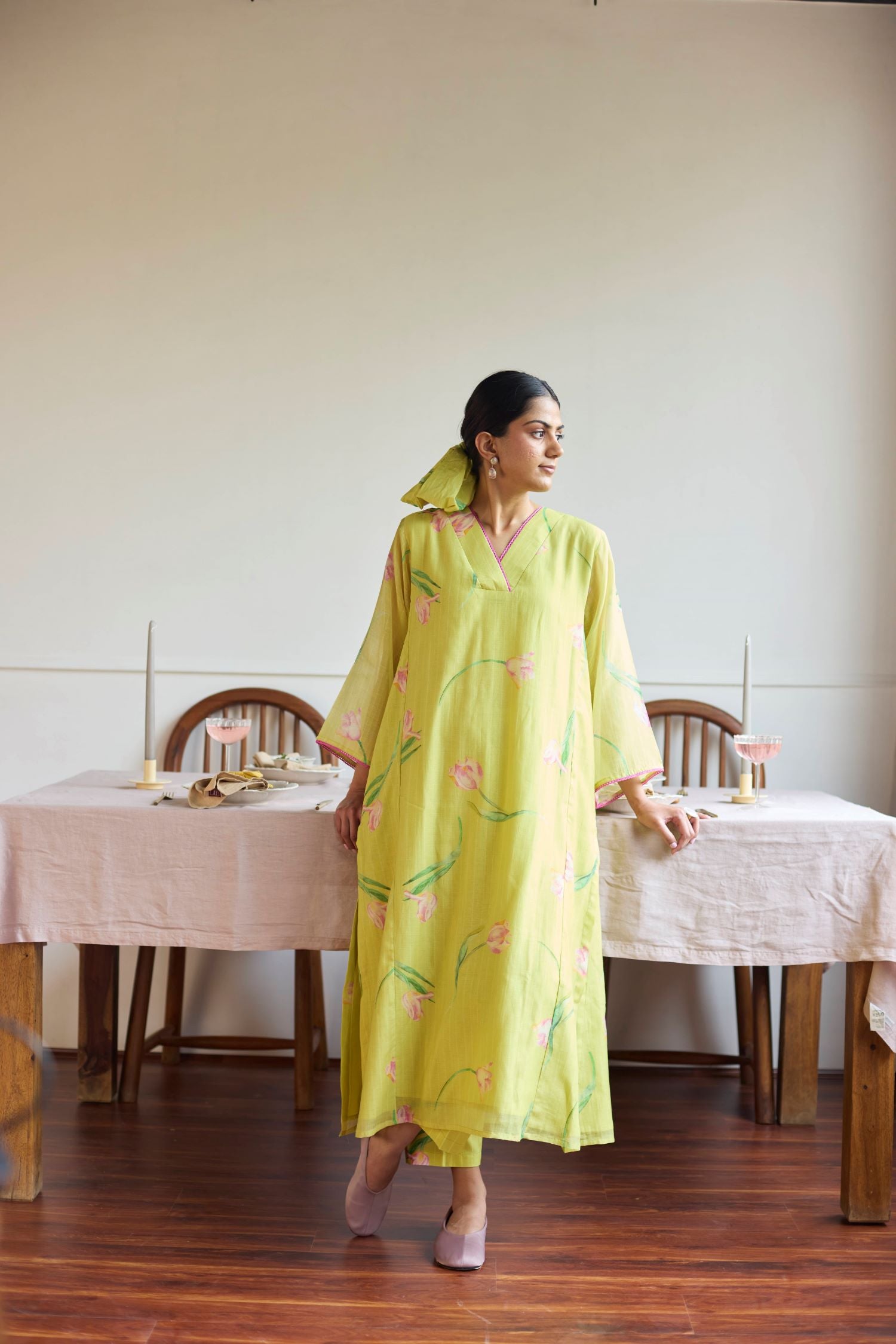 Juanita- LIME TULIP RELAXED FIT CO ORD