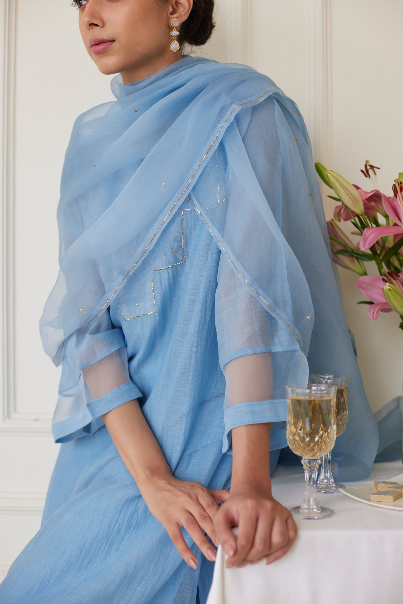 JUANITA- POWDER BLUE SET