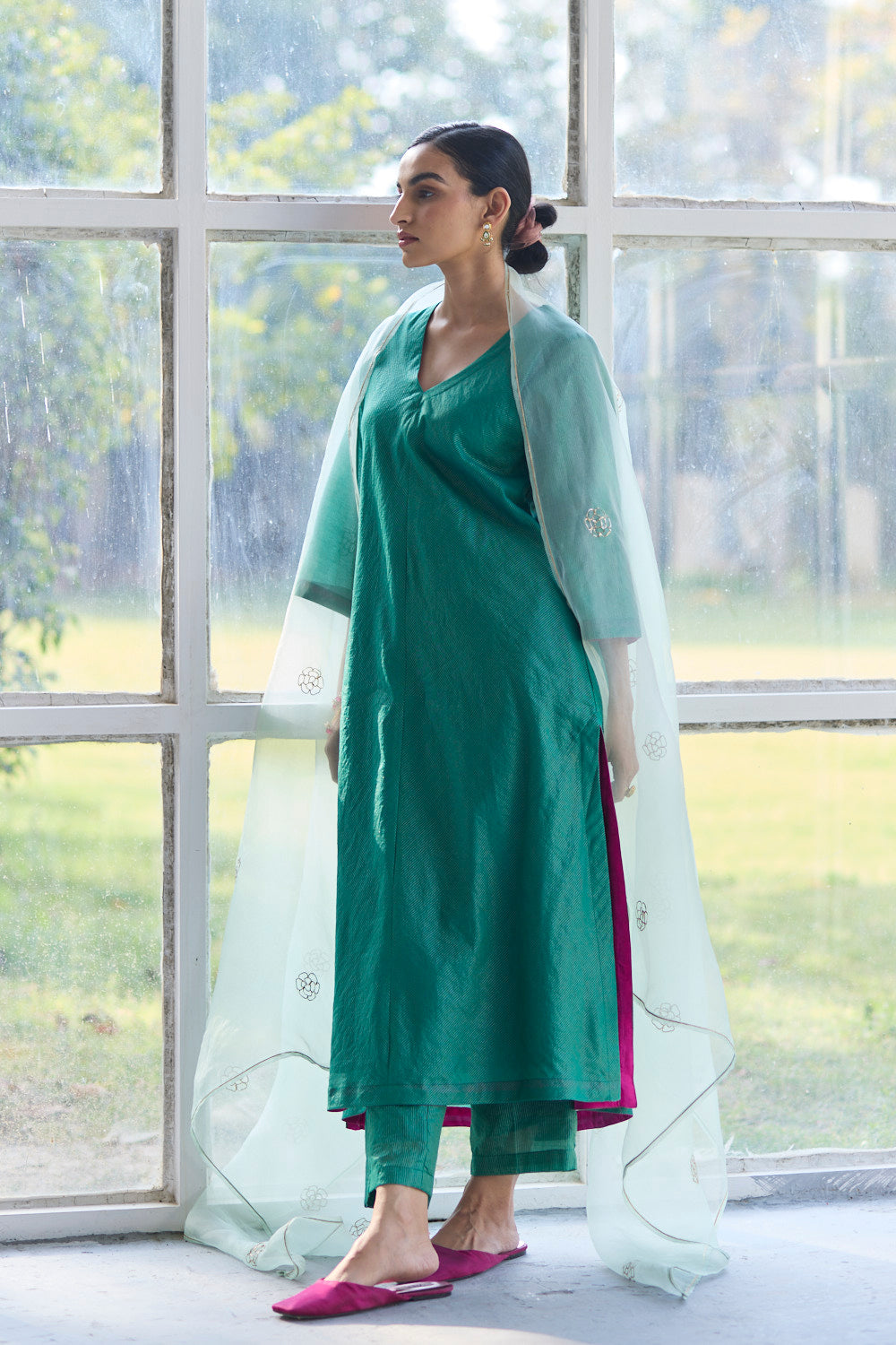 JUANITA- PRASINE FESTIVE SET