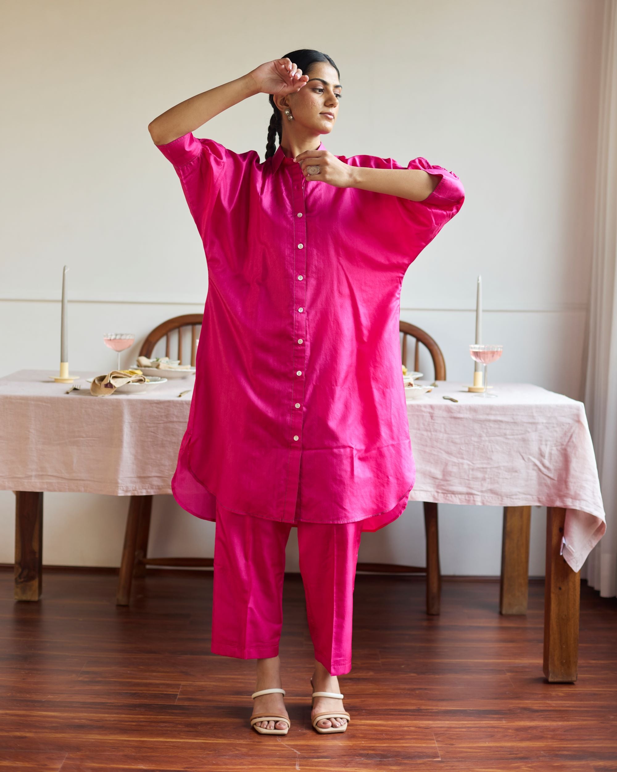 Juanita- FUCHSIA SILK CO ORD