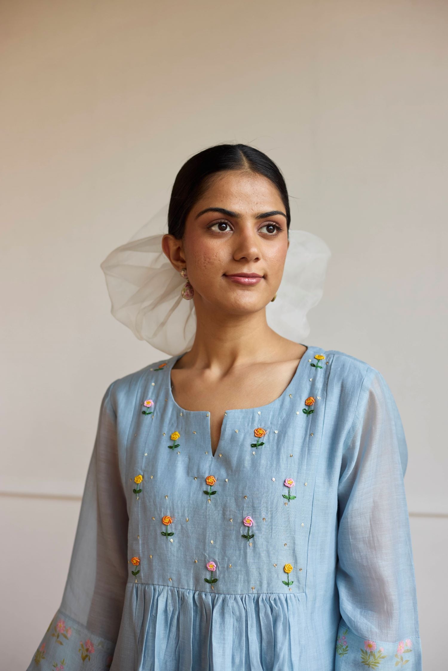 Juanita- POWDER BLUE FLORETTE SET