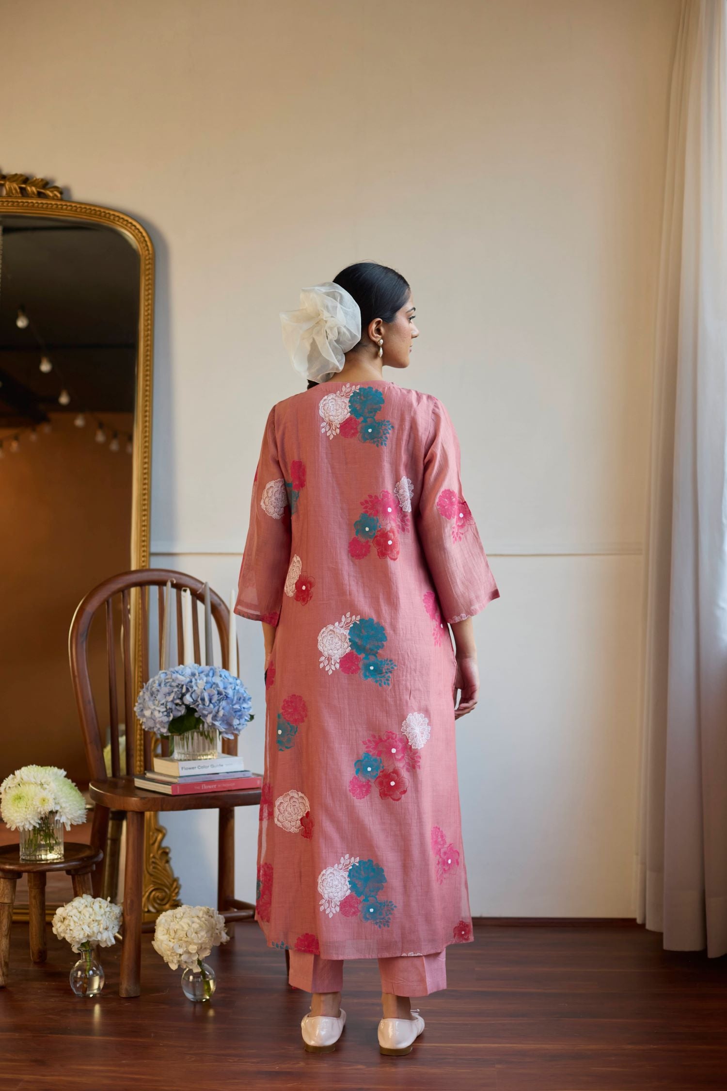 Juanita- ROSE SMOCKING SET