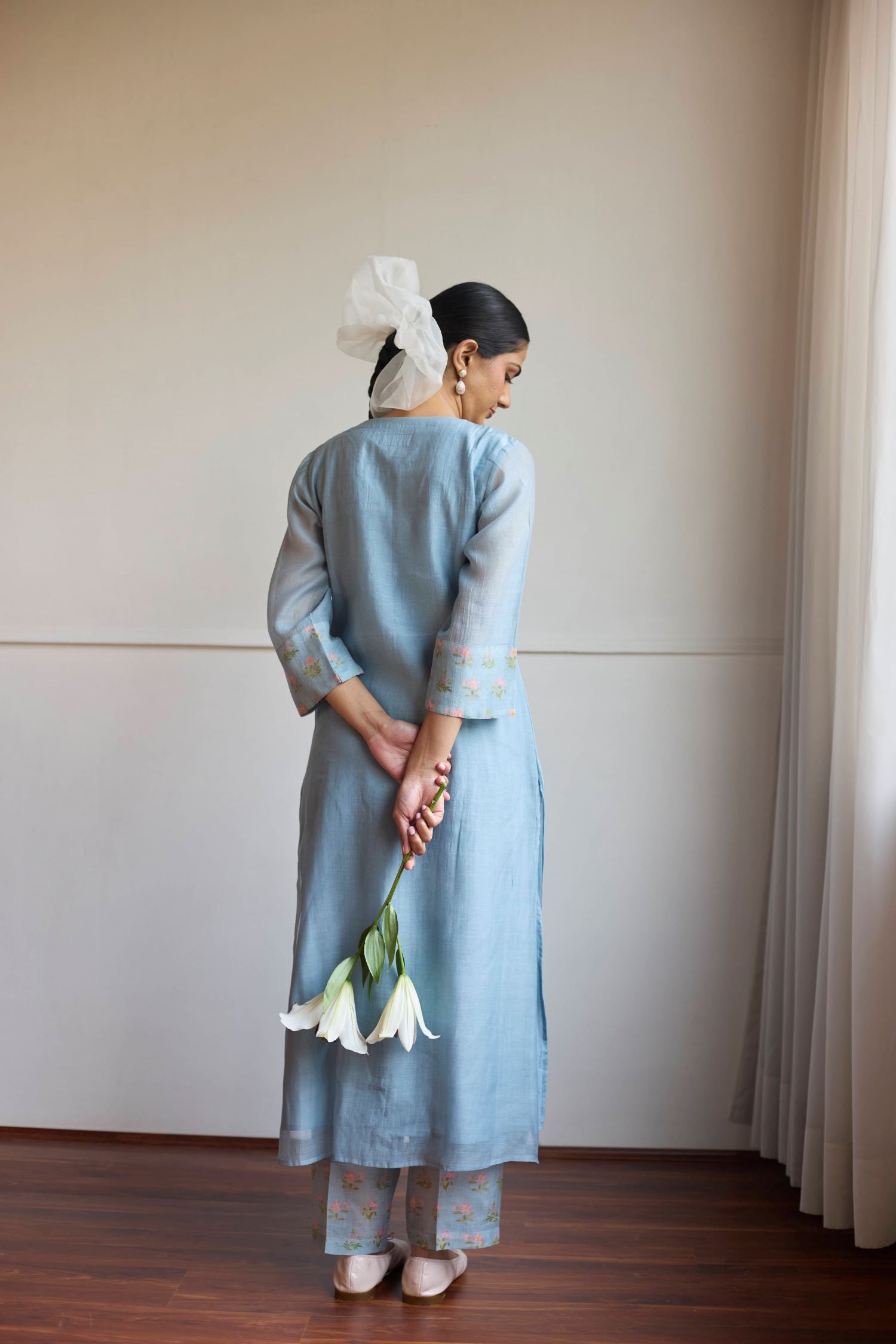 Juanita- POWDER BLUE FLORETTE SET