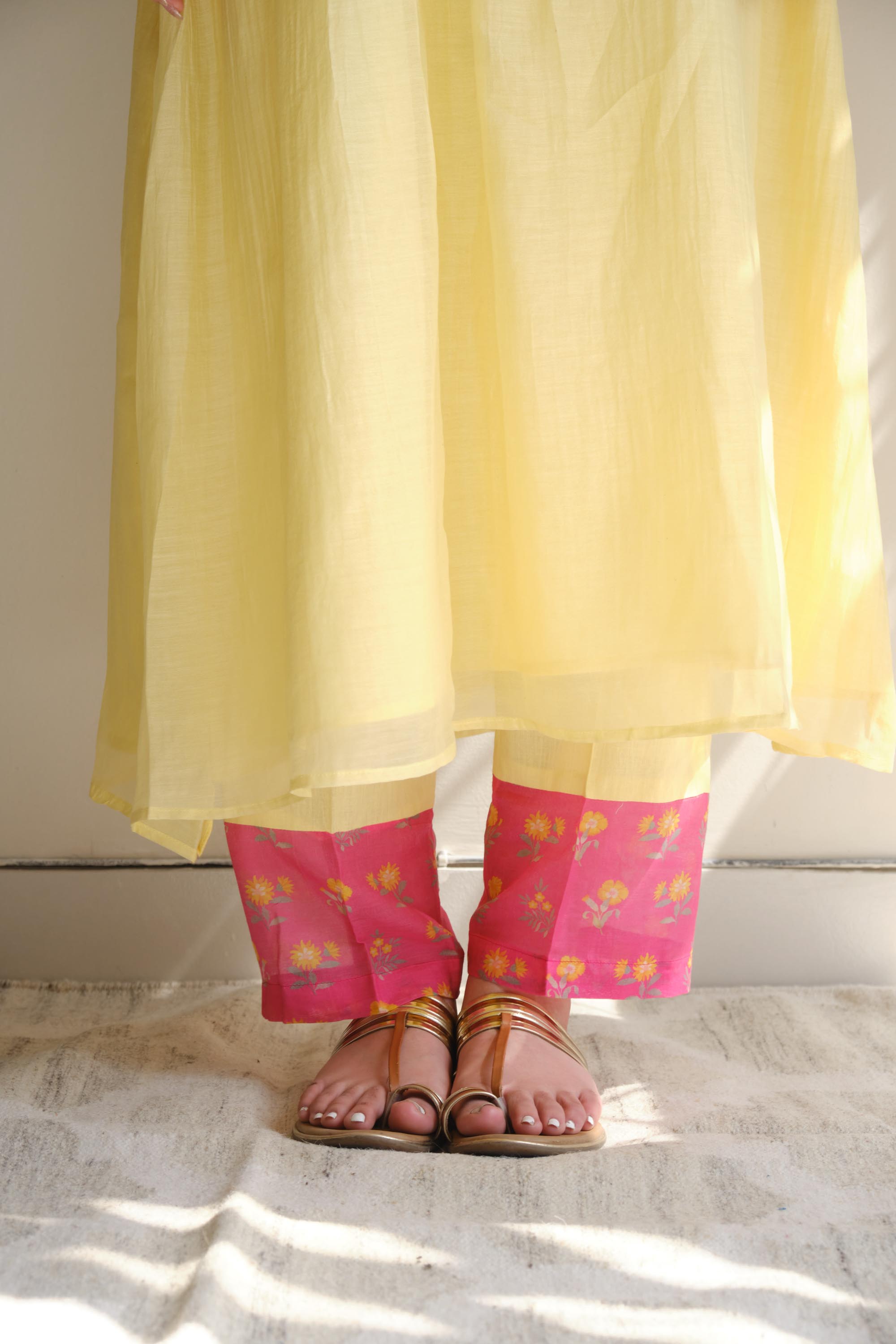 Juanita- CANARY PINTUCK SET