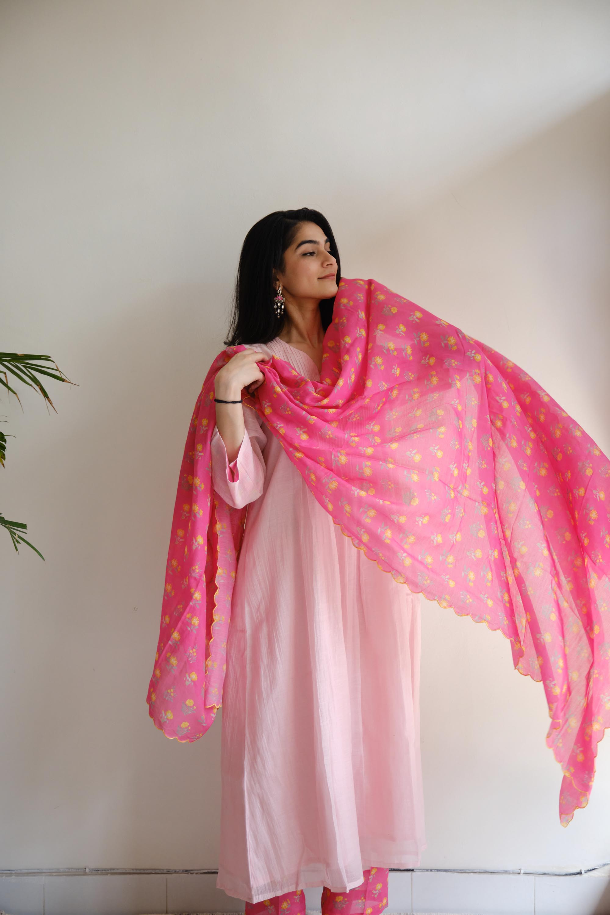 Juanita- BLUSH PINTUCK SET