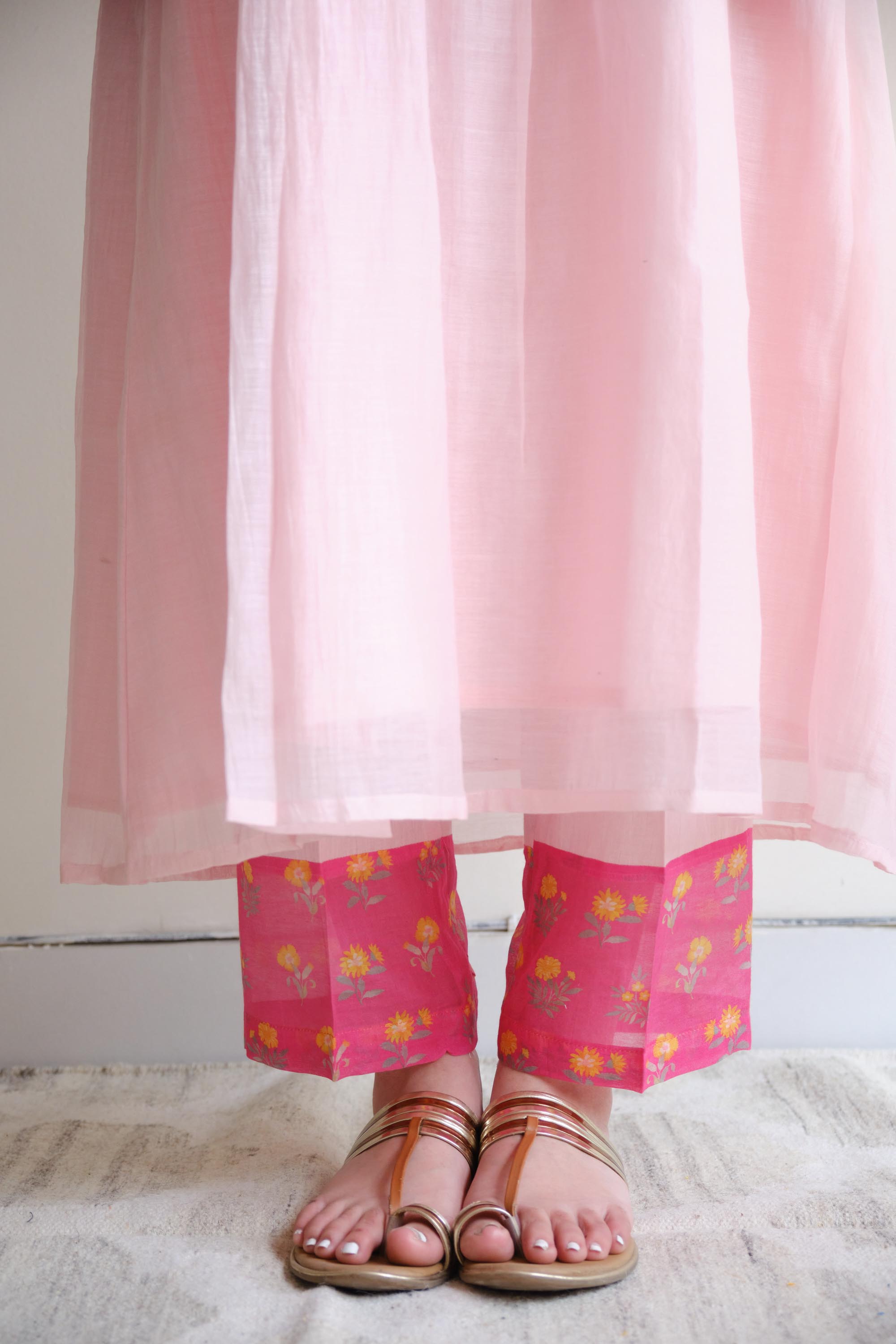 Juanita- BLUSH PINTUCK SET