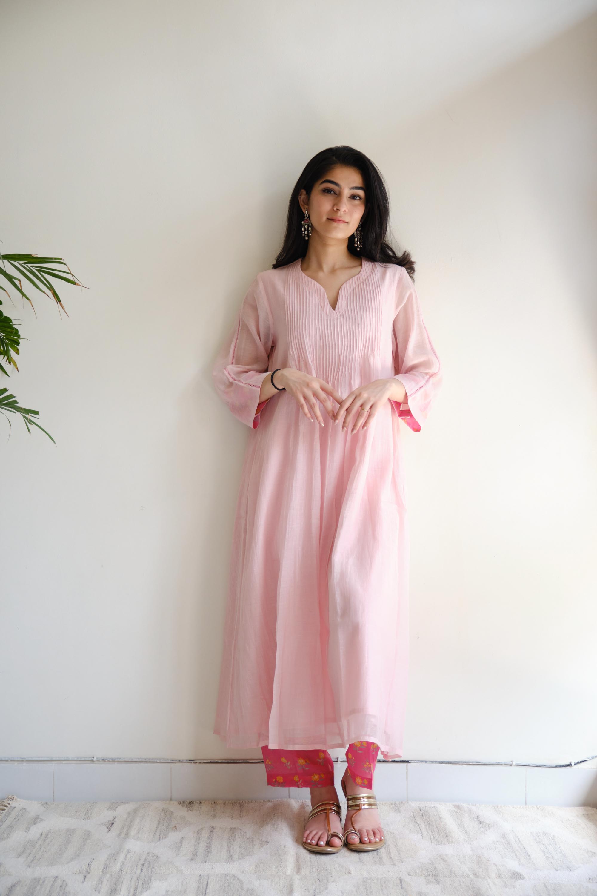 Juanita- BLUSH PINTUCK SET