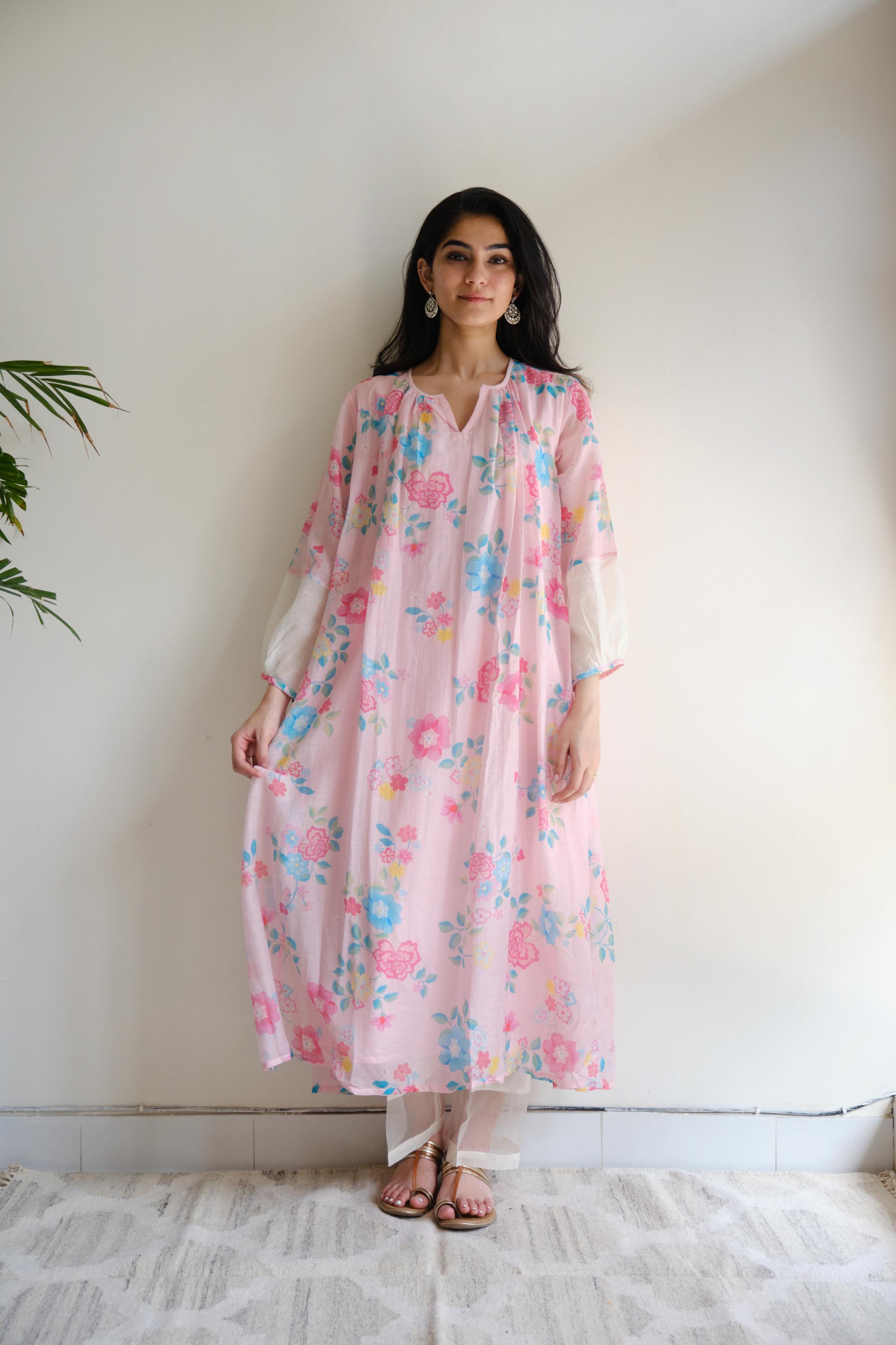 Juanita- BLUSH FLORETTE CO ORD