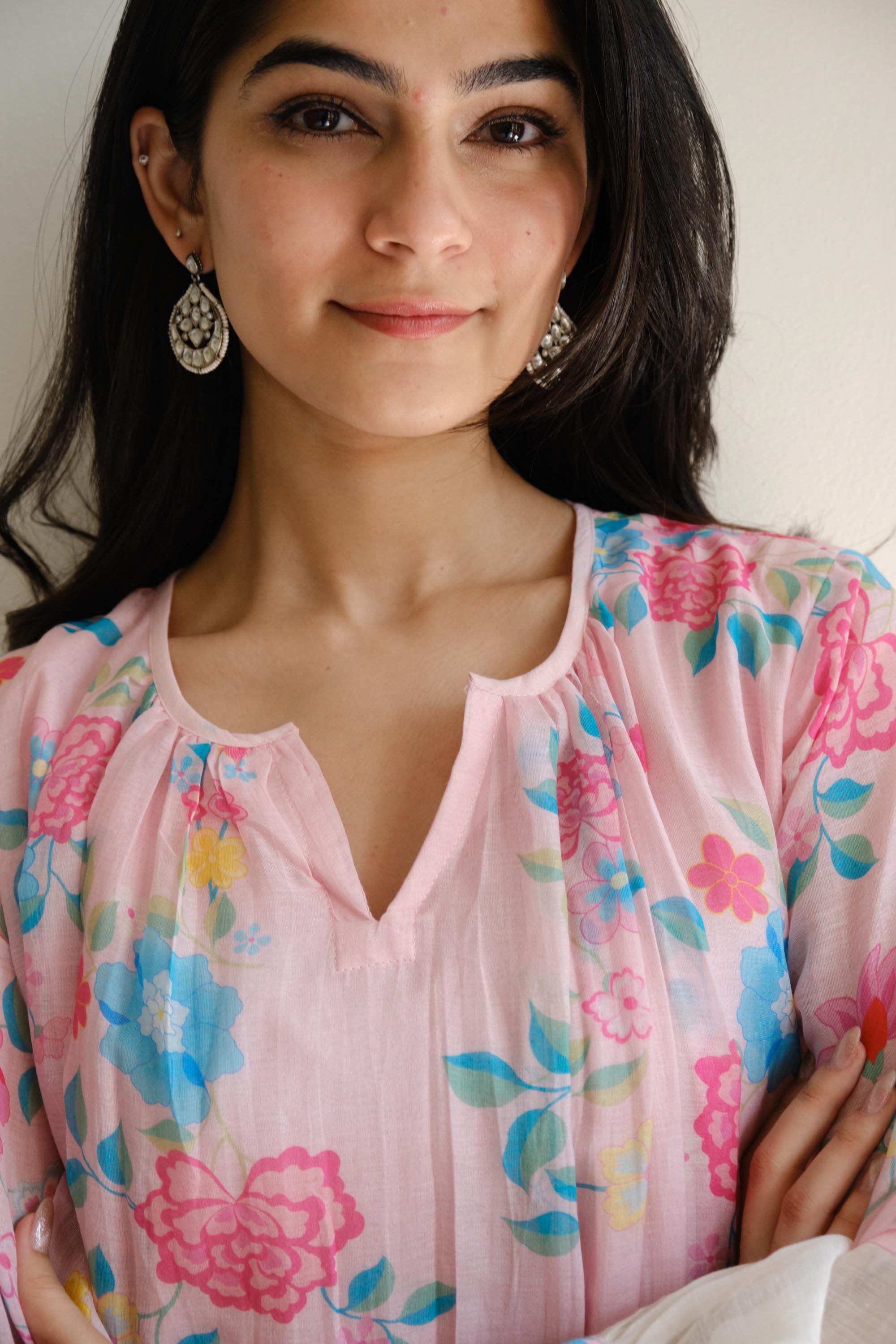 Juanita- BLUSH FLORETTE CO ORD