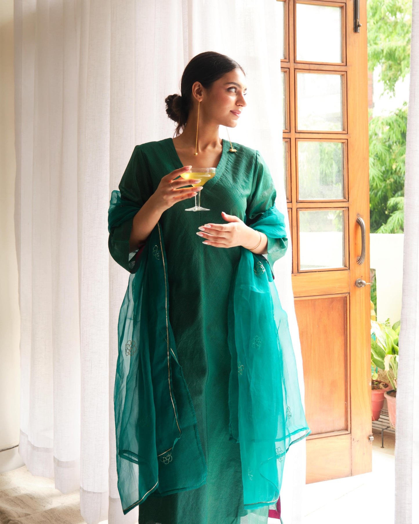 Emerald Zari Set
