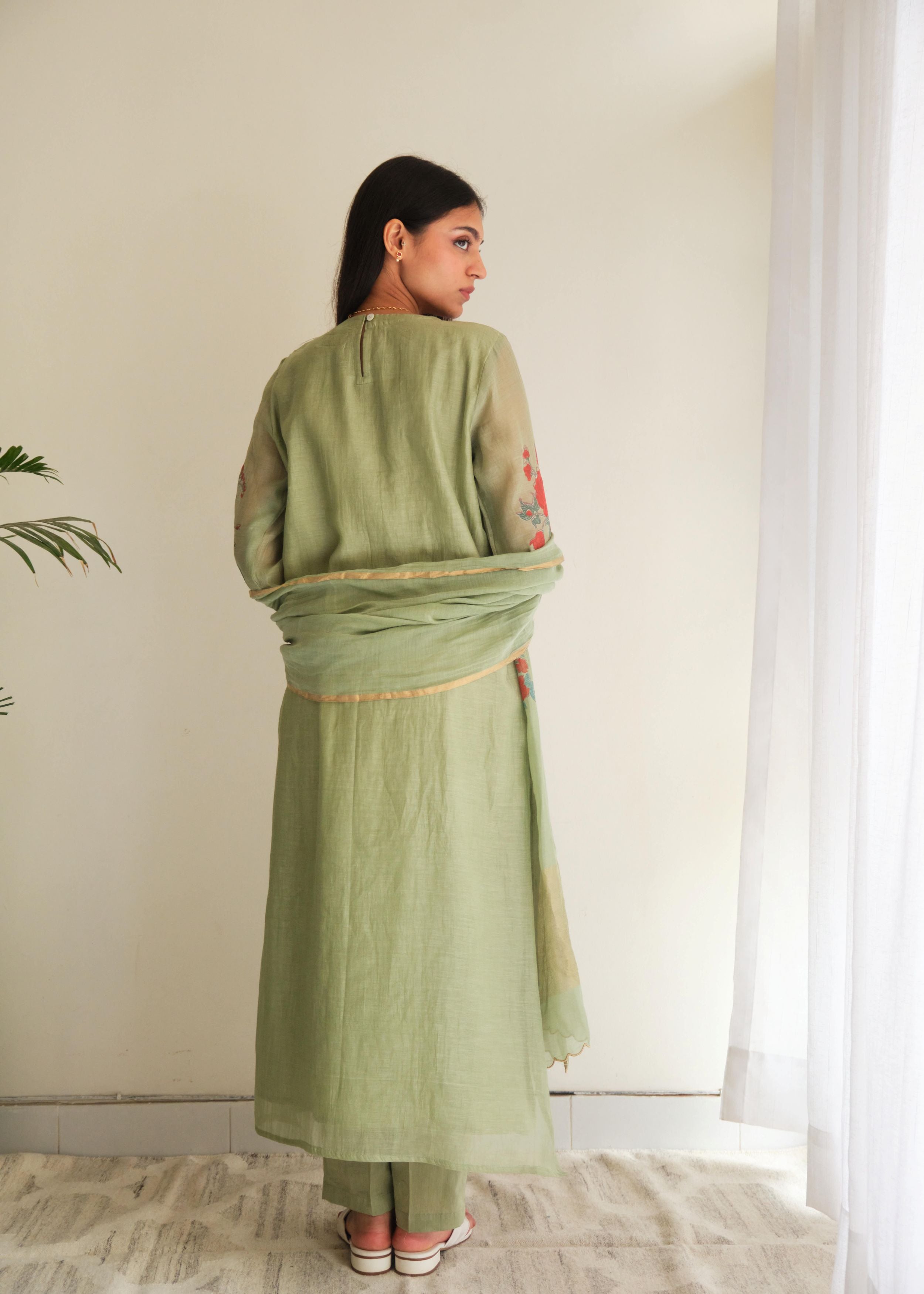 Juanita - Jade Handblock Kurta Set