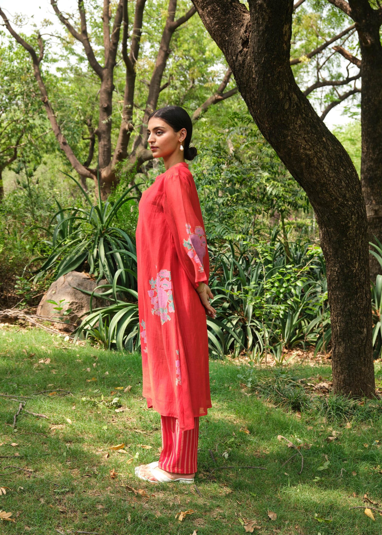 Juanita -Crimson Handblock Co Ord