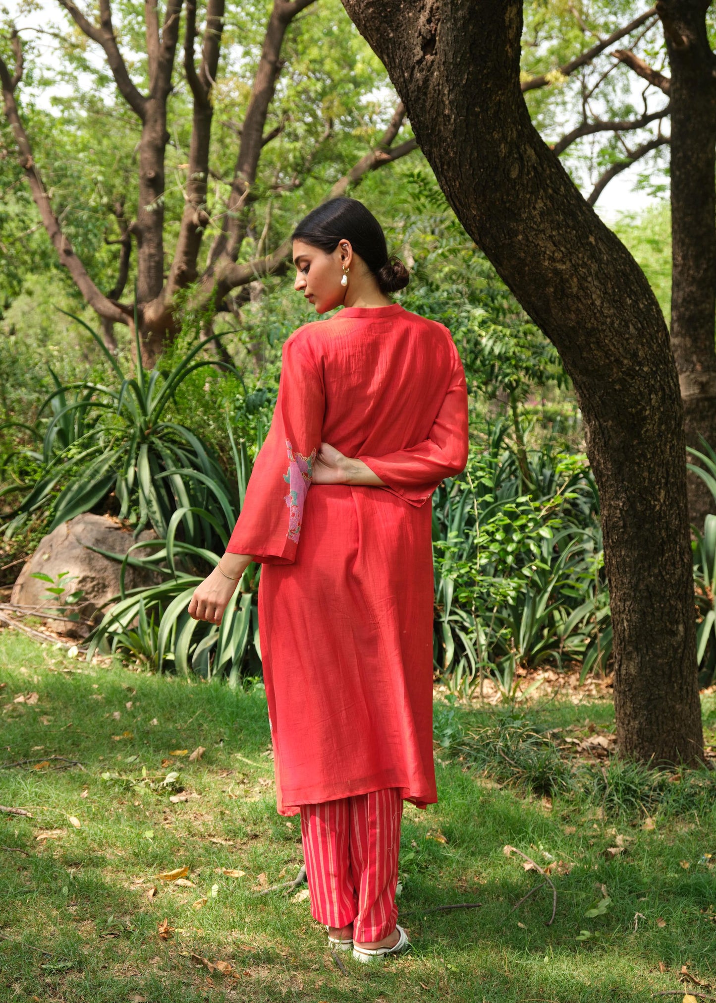 Juanita -Crimson Handblock Co Ord