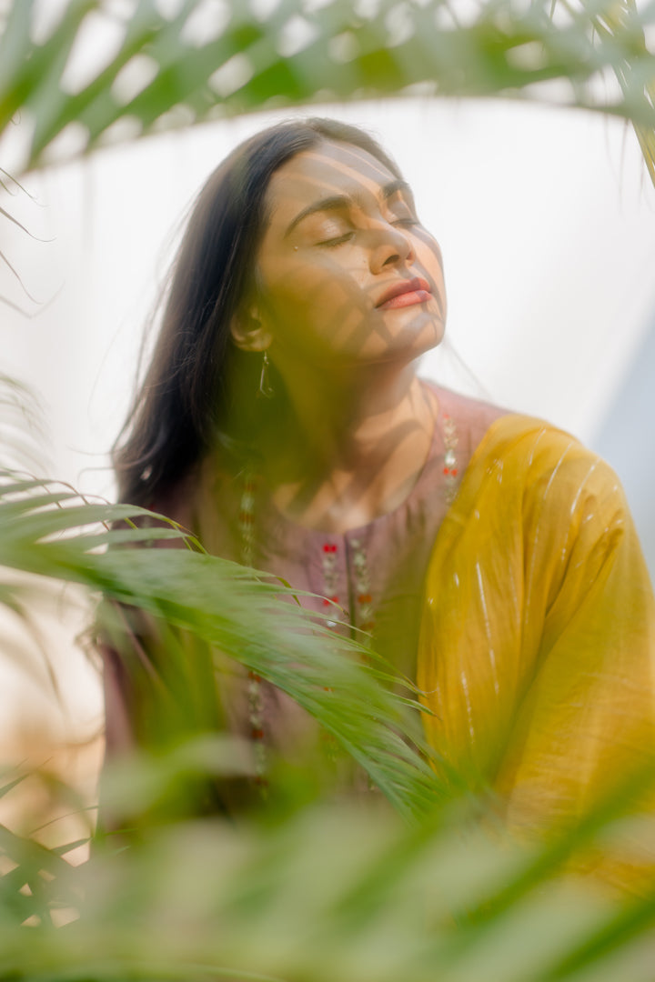 Juanita- Handwoven Cotton Silk Comfort Fit Kurta Set