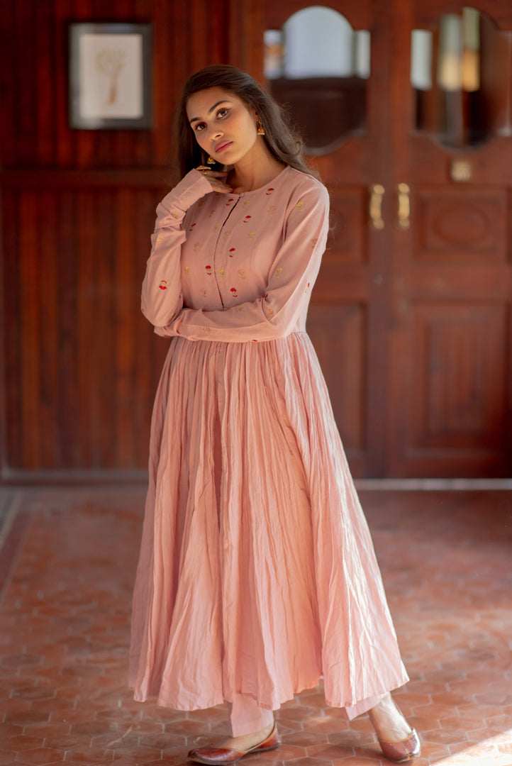 Juanita-Front Open Style Light OldRose Colour