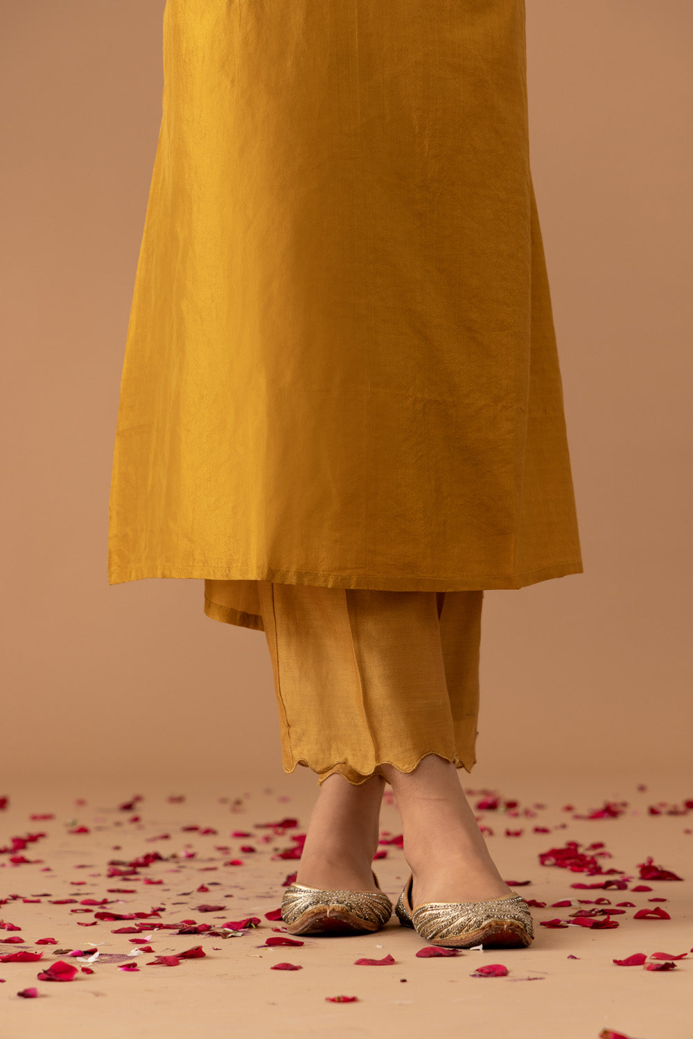 Juanita- Ochre Silk Kaftan