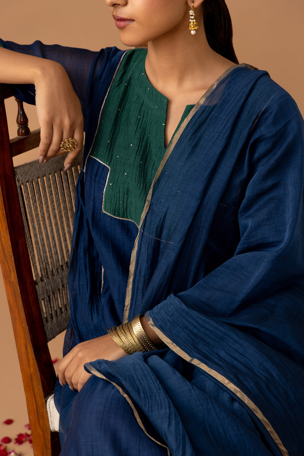 Juanita- Teal Mukaish Set (SALE)