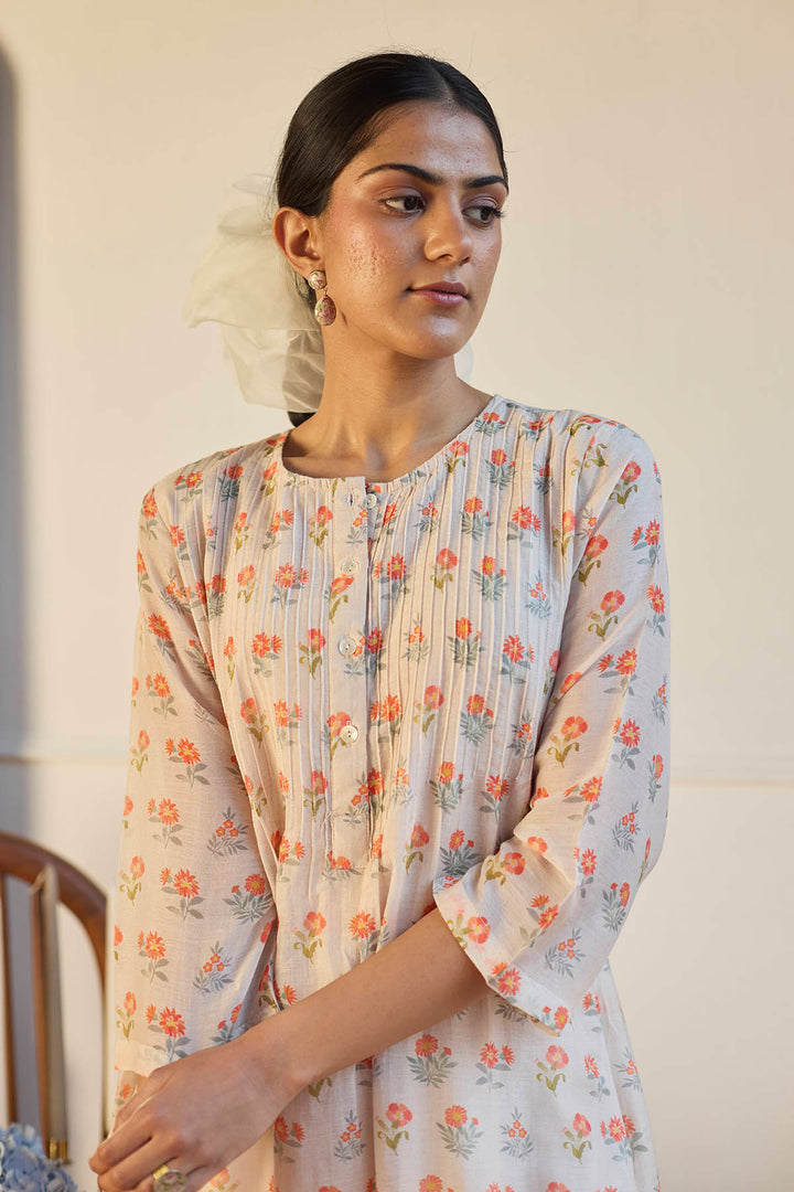 Juanita- TAUPE TUCK RELAXED FIT CO ORD