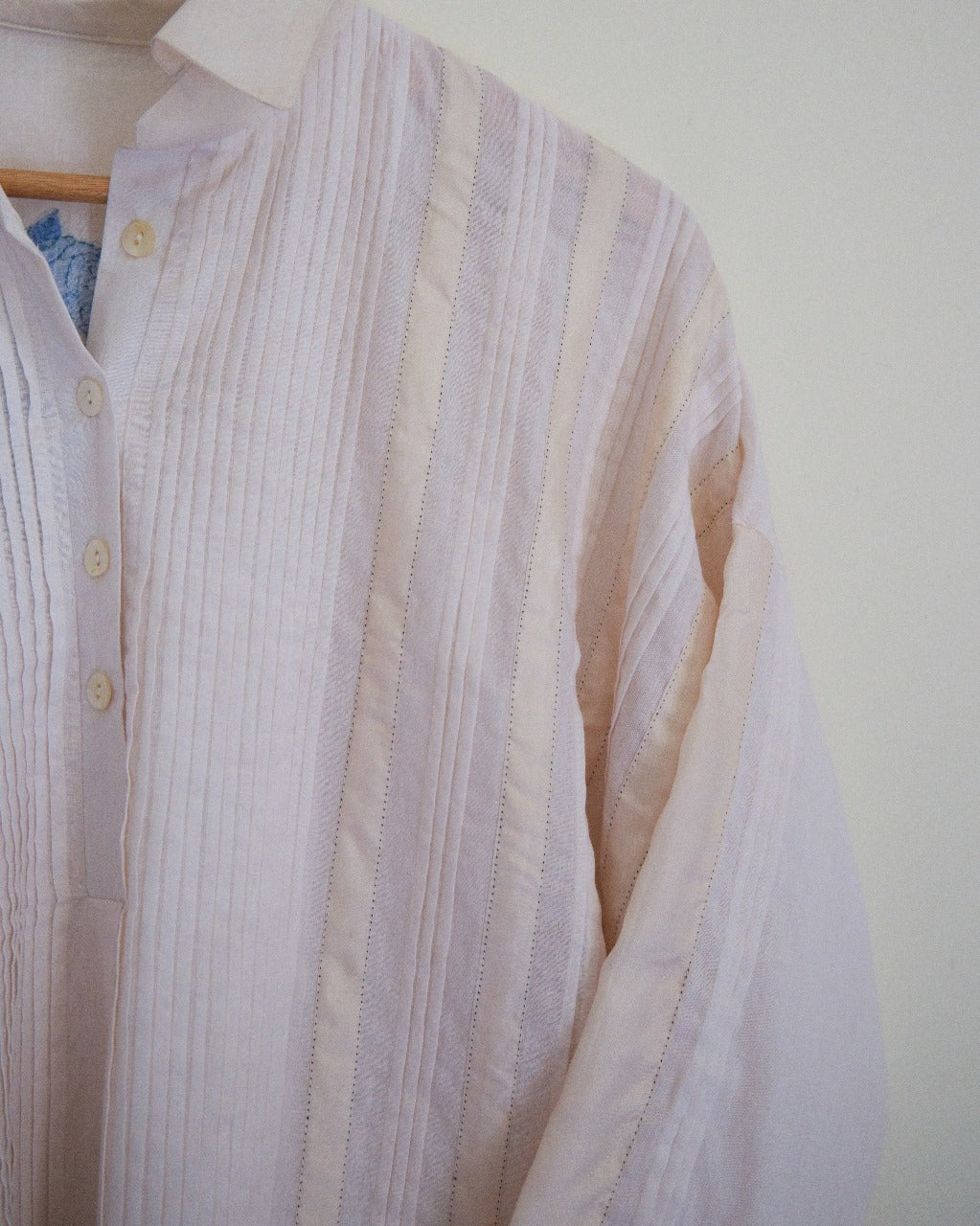 Juanita- Pearl Pintuck Shirt