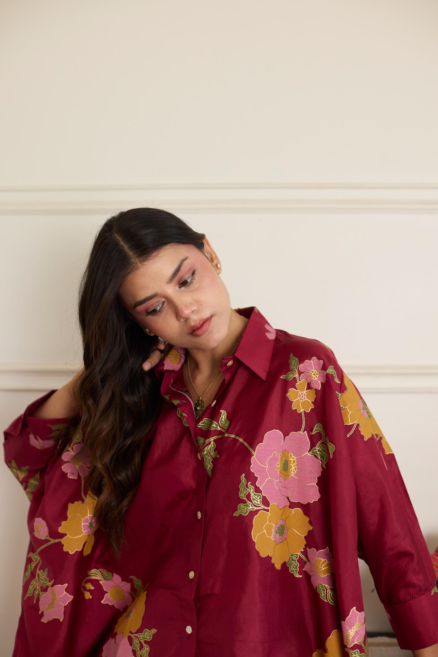 Gia Maroon Shirt