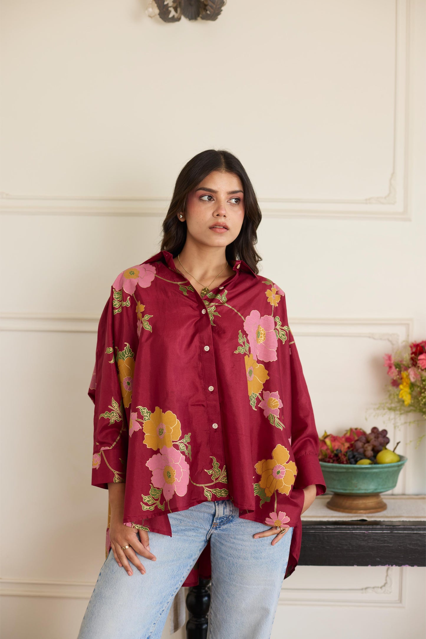 Gia Maroon Shirt