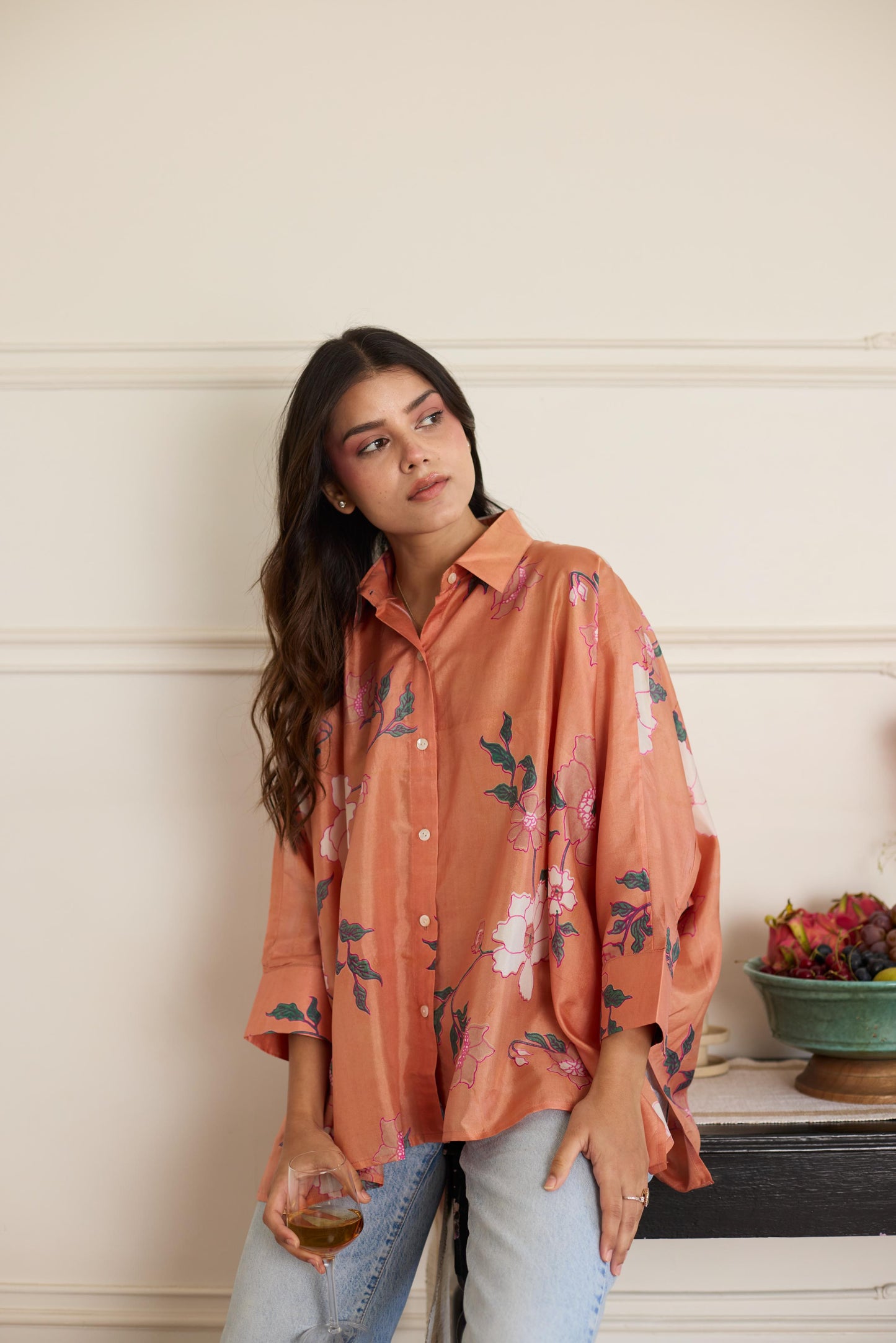 Gia Salmon Shirt