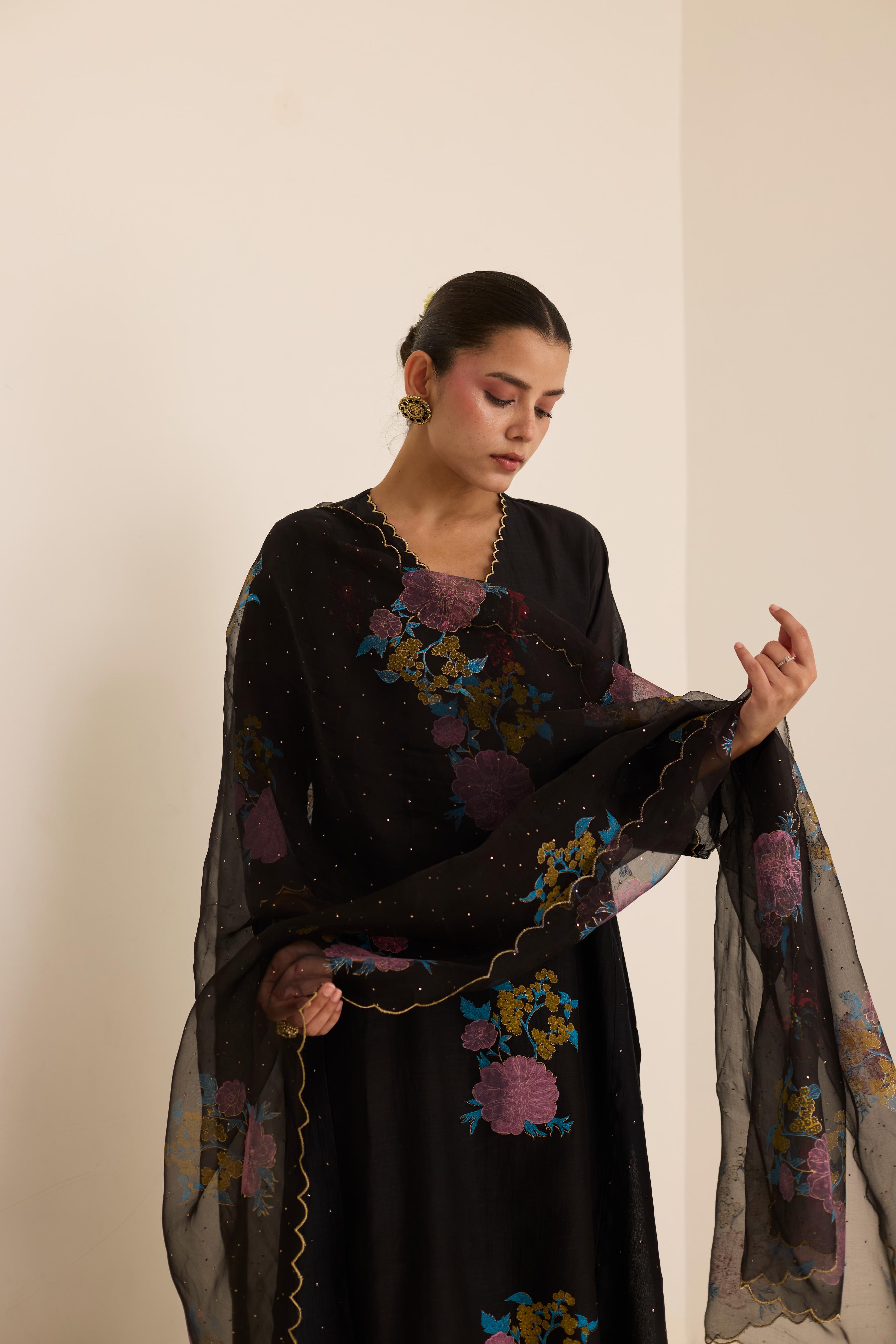 Midnight Mukaish Set