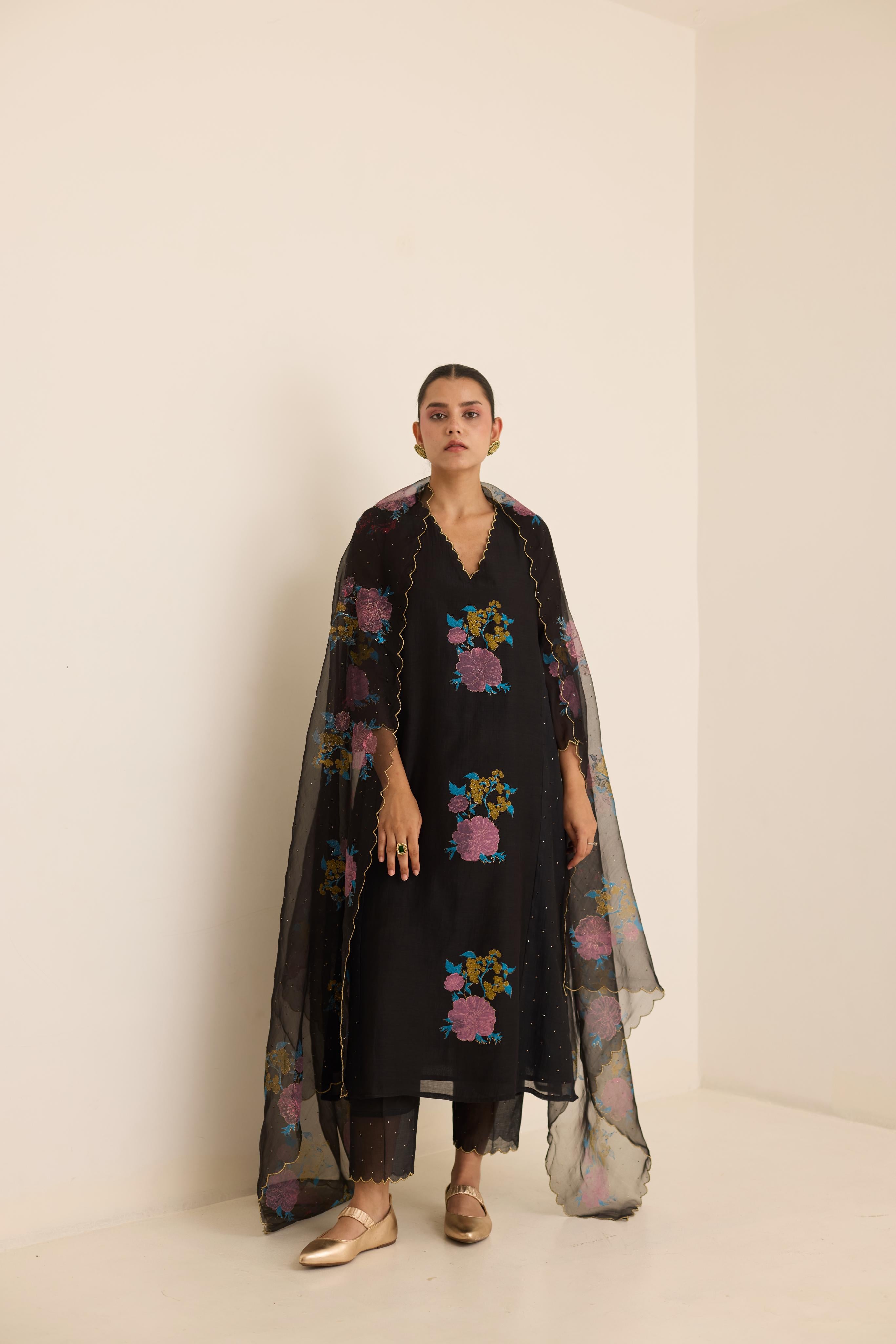 Midnight Mukaish Set