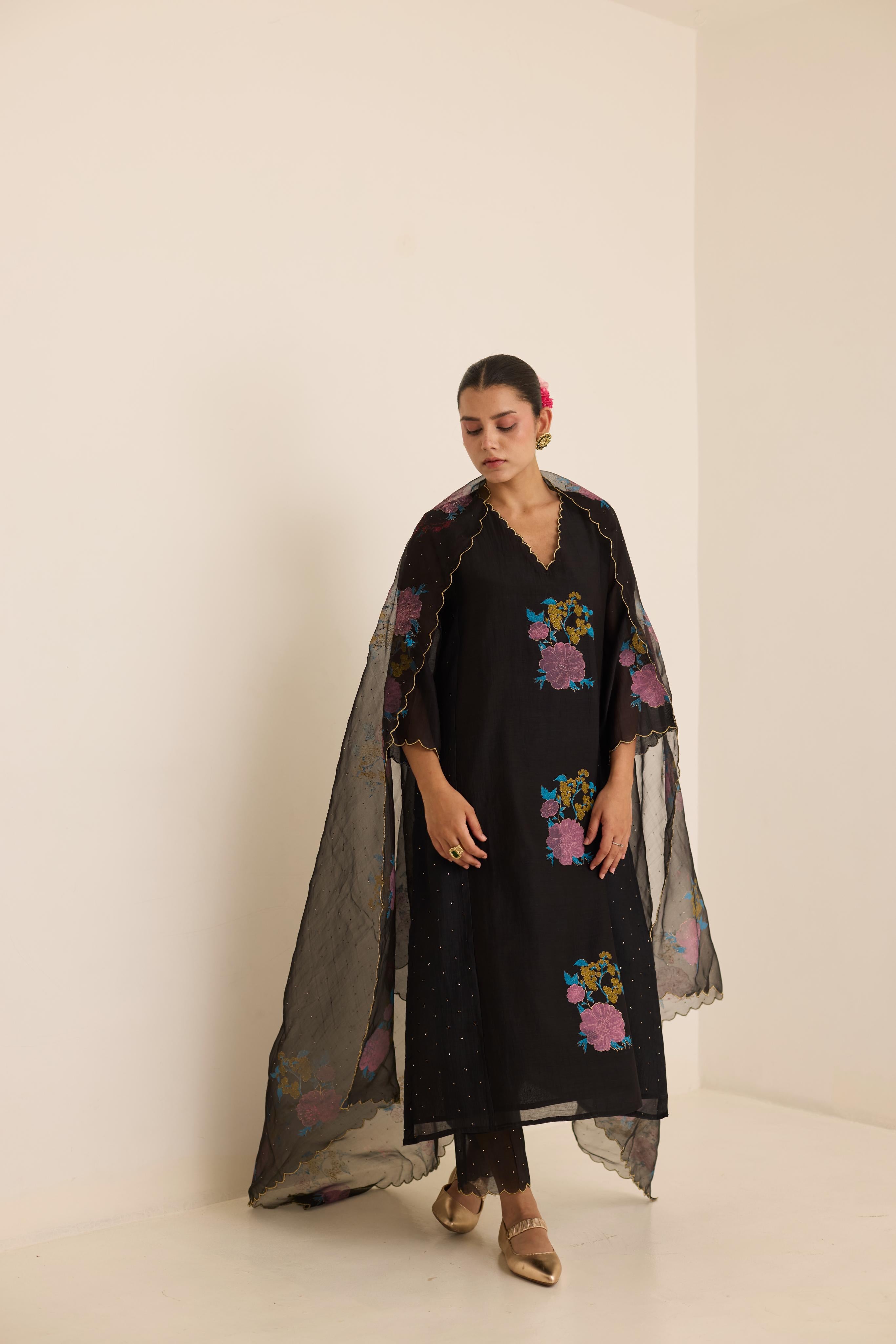 Midnight Mukaish Set