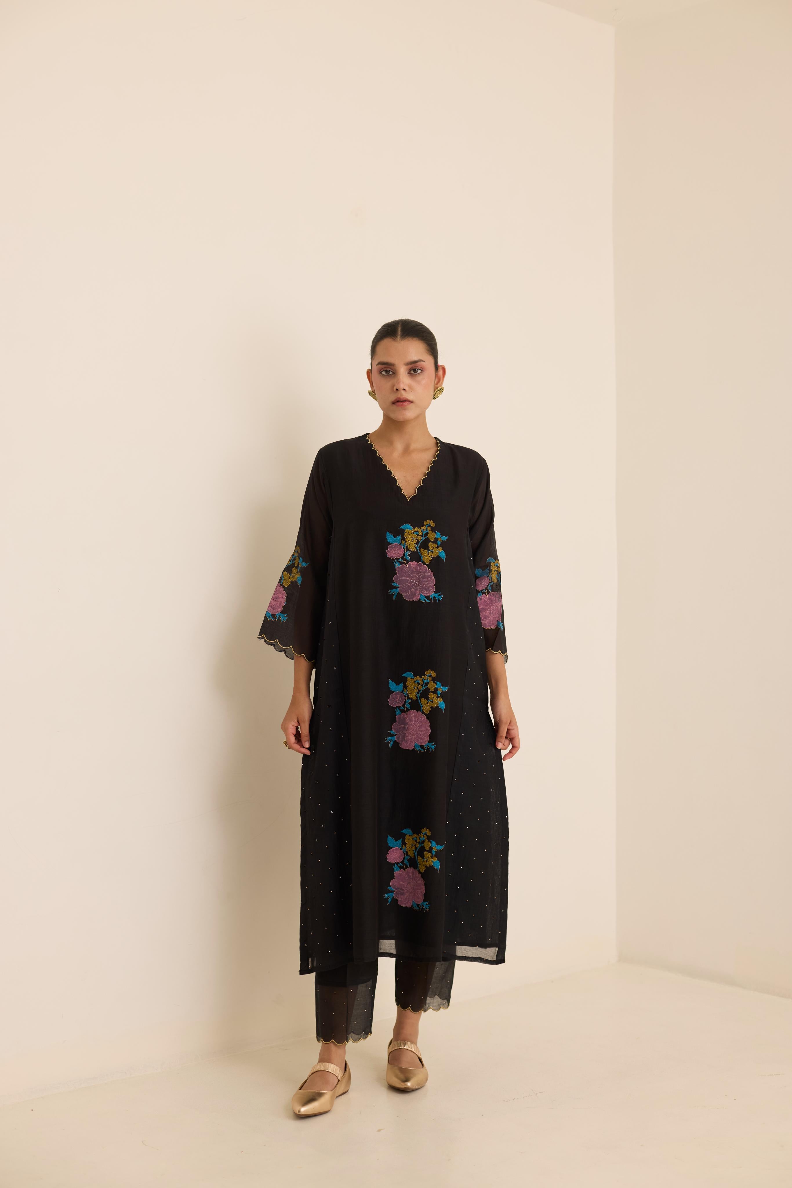 Midnight Mukaish Set