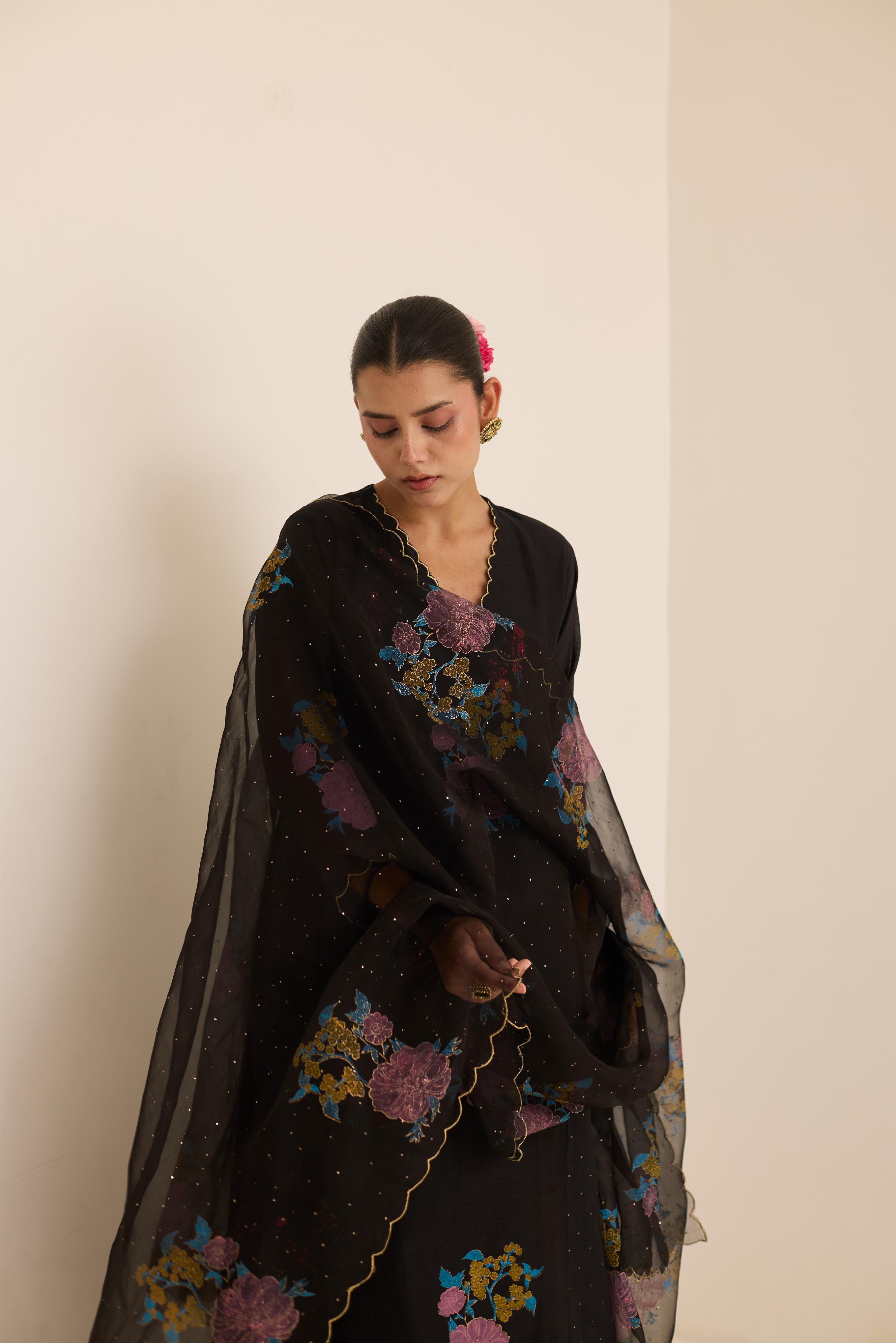 Midnight Mukaish Set