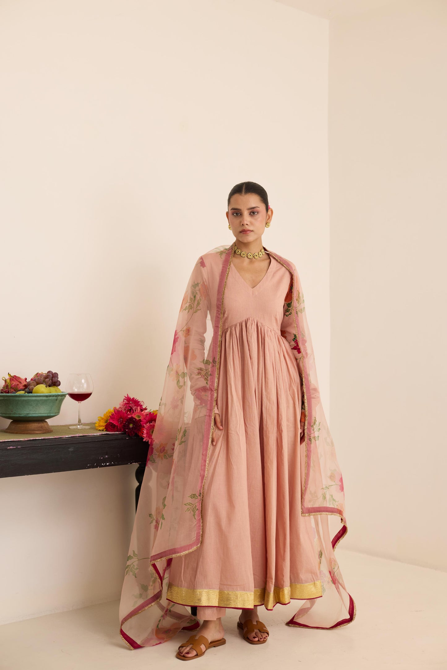 Salmon Anarkali