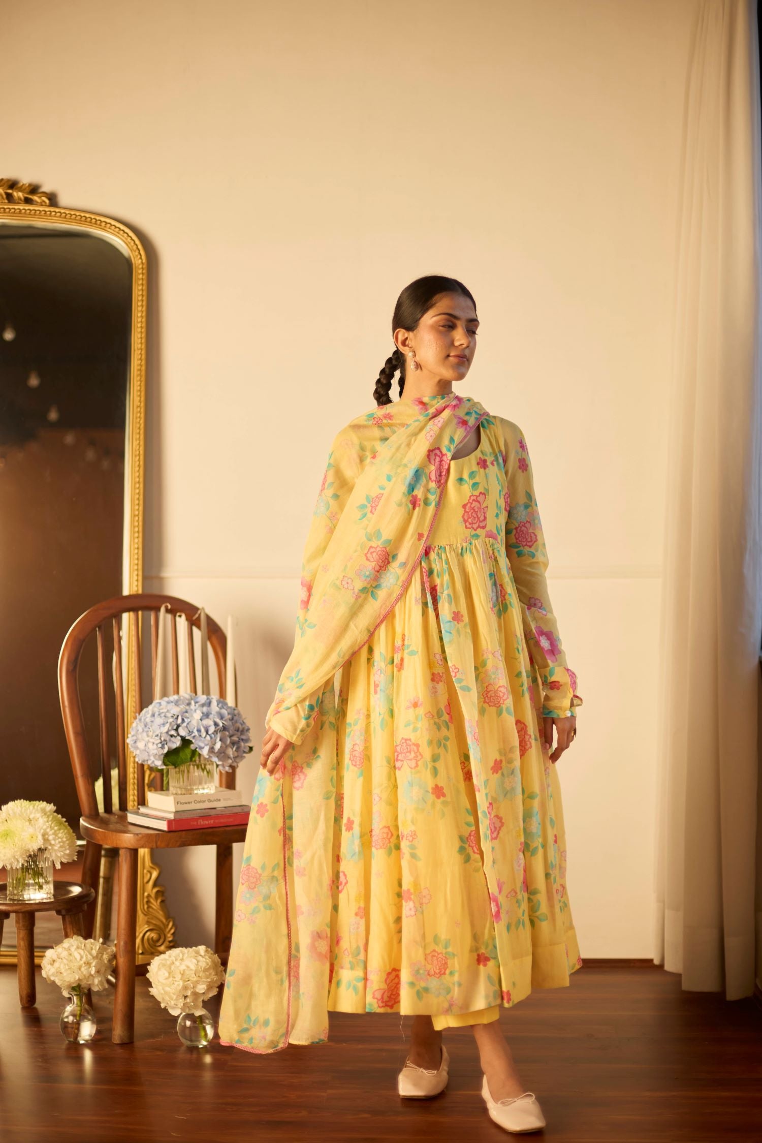 Juanita- LEMON FLORETTE ANARKALI