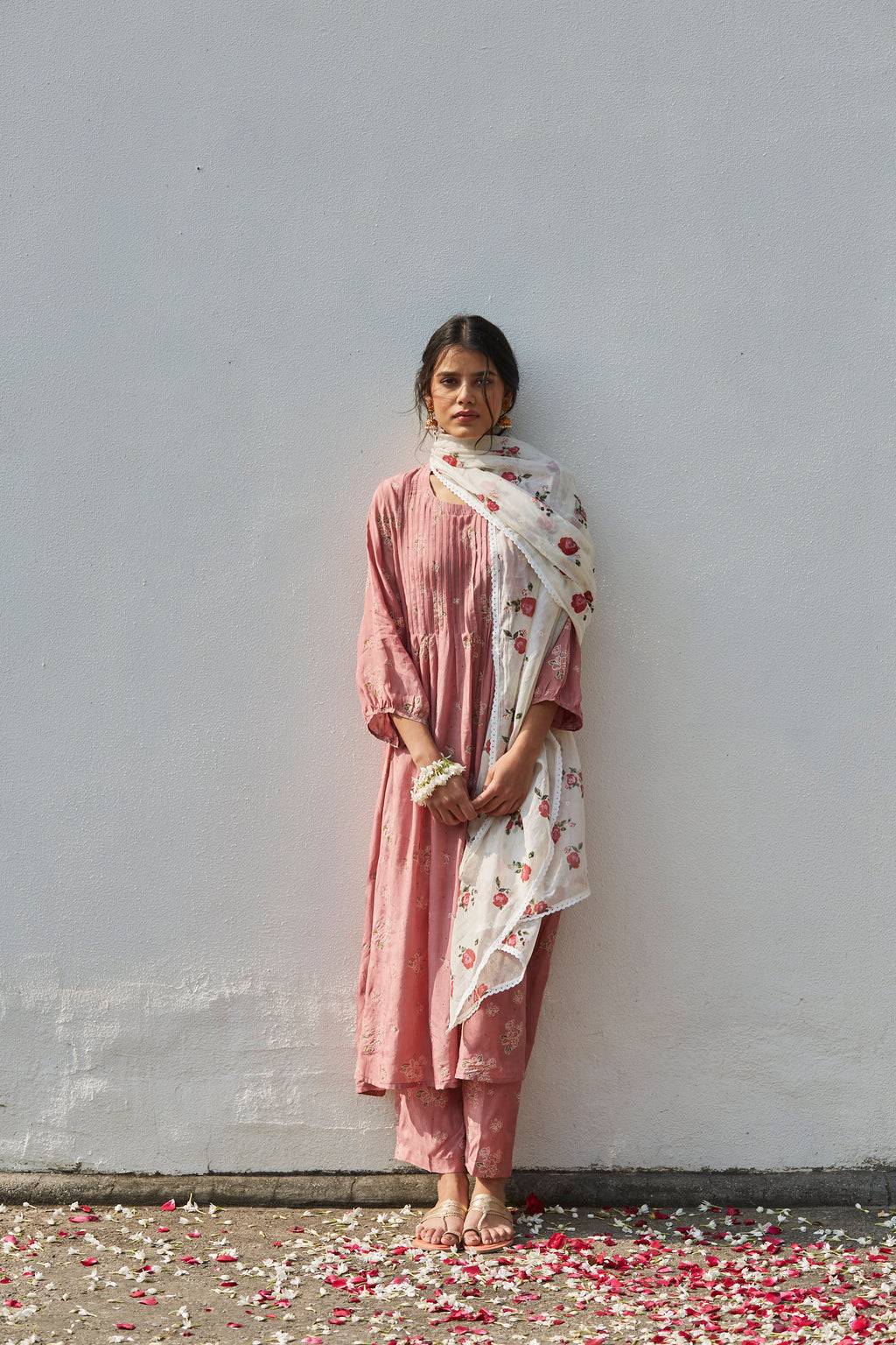 Juanita- Handwoven cotton silk comfort fit pintuck, co-ord set