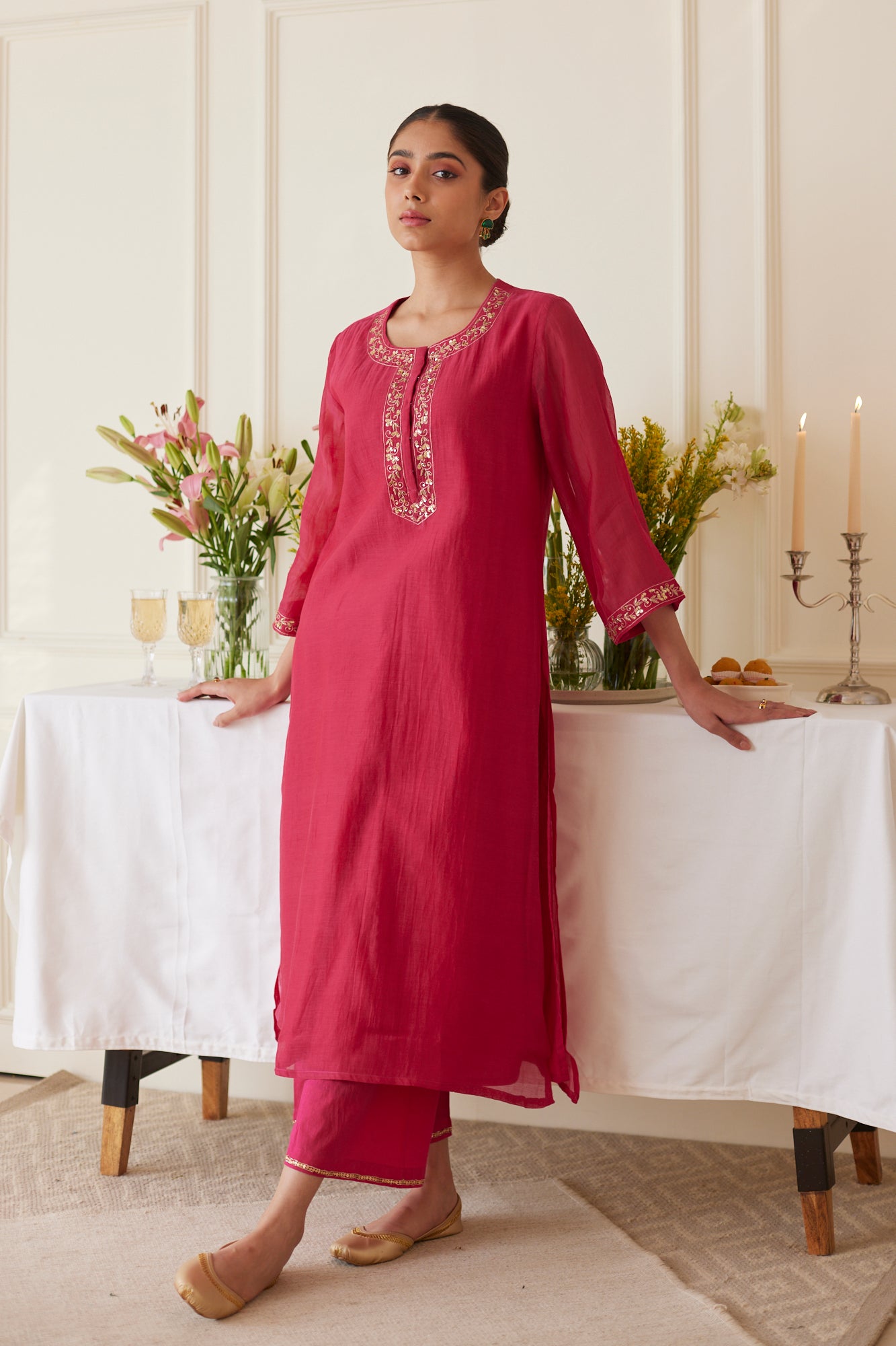 JUANITA- FUCHSIA FESTIVE SET