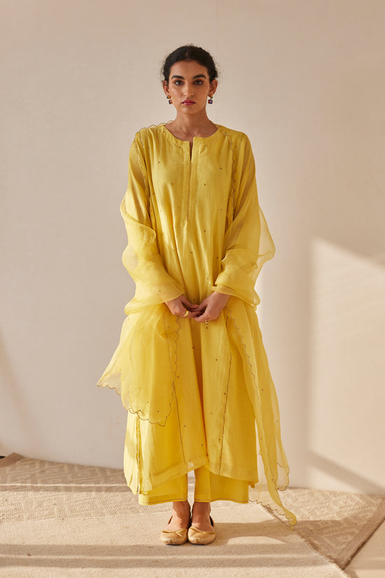Juanita- Auburn Smocking Kurta Set