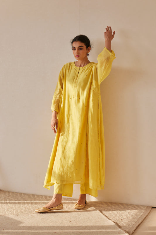 JUANITA- YELLOW SMOCKING SET