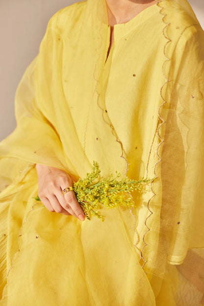 JUANITA- YELLOW SMOCKING SET