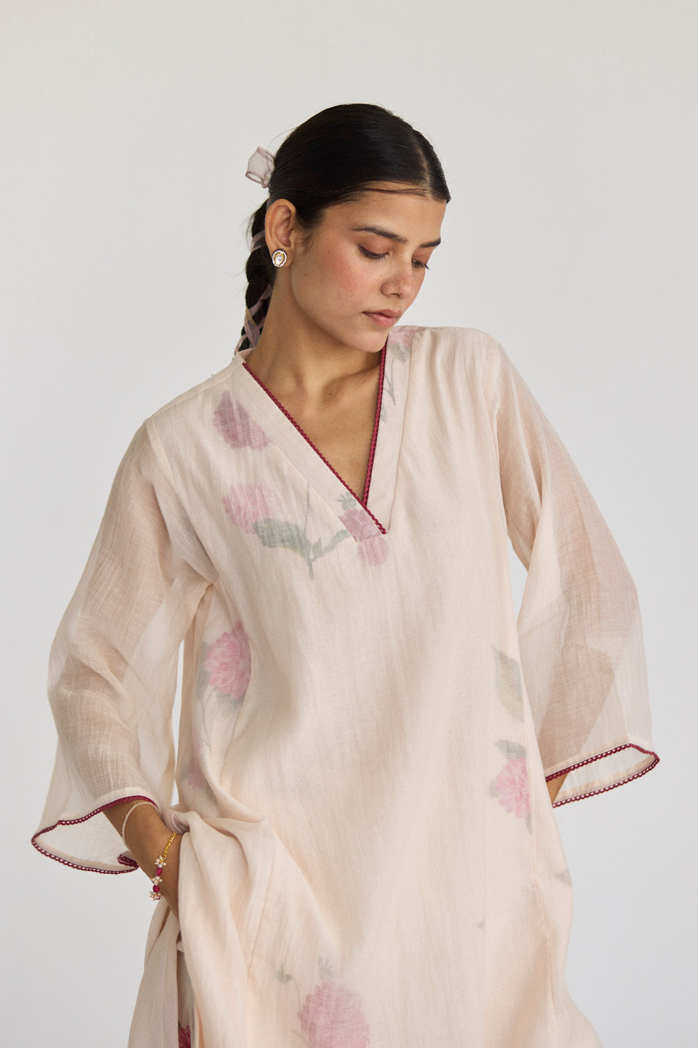 JUANITA- IVORY DAHLIA CORD SET