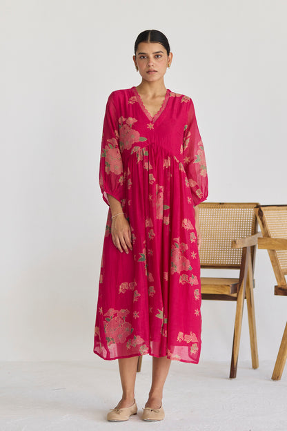 JUANITA- RANI BOUGAINVILLEA DRESS