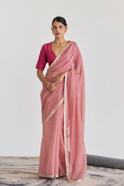 JUANITA- ROSE SILK SAREE