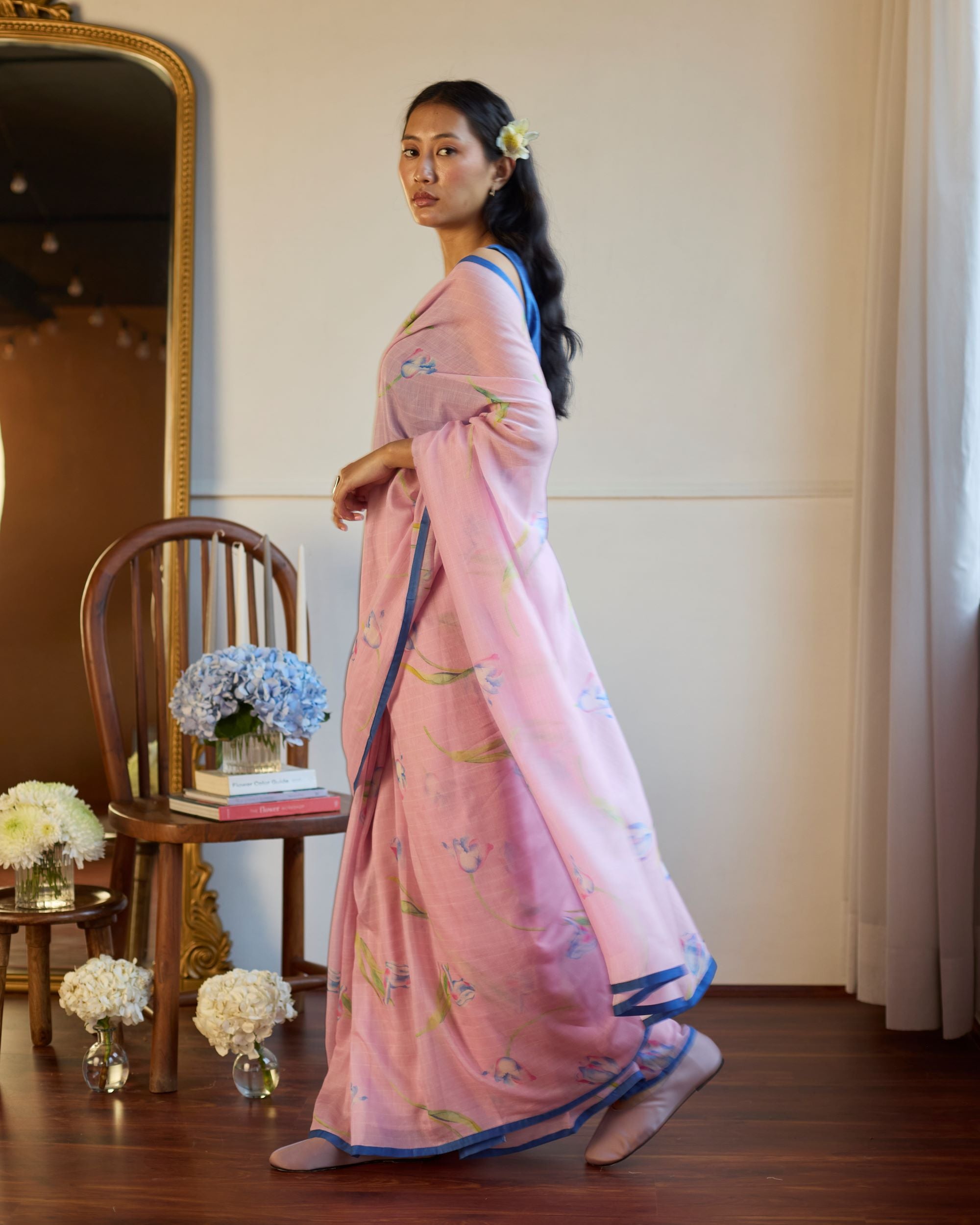 Juanita- LILAC TULIP SAREE