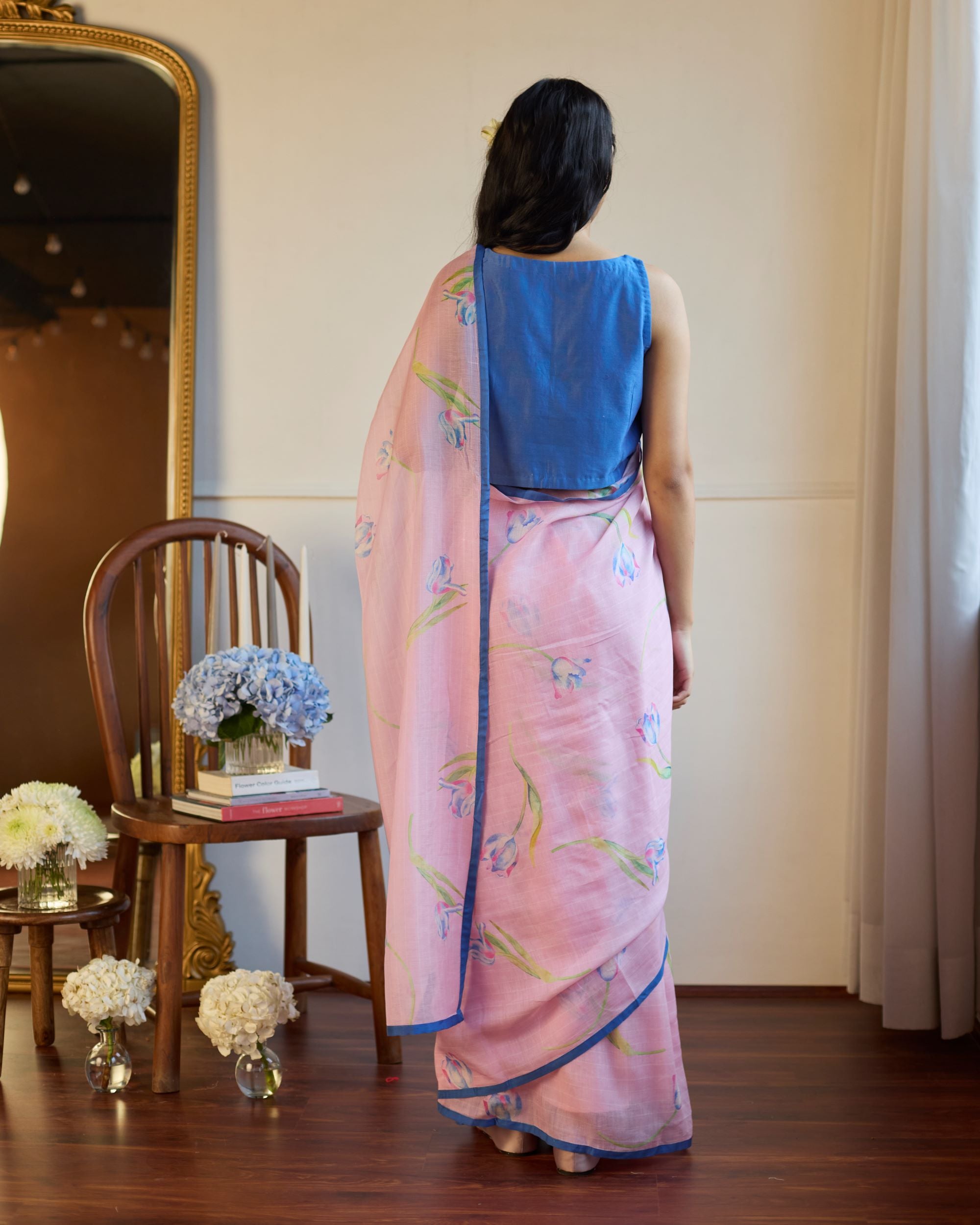 Juanita- LILAC TULIP SAREE