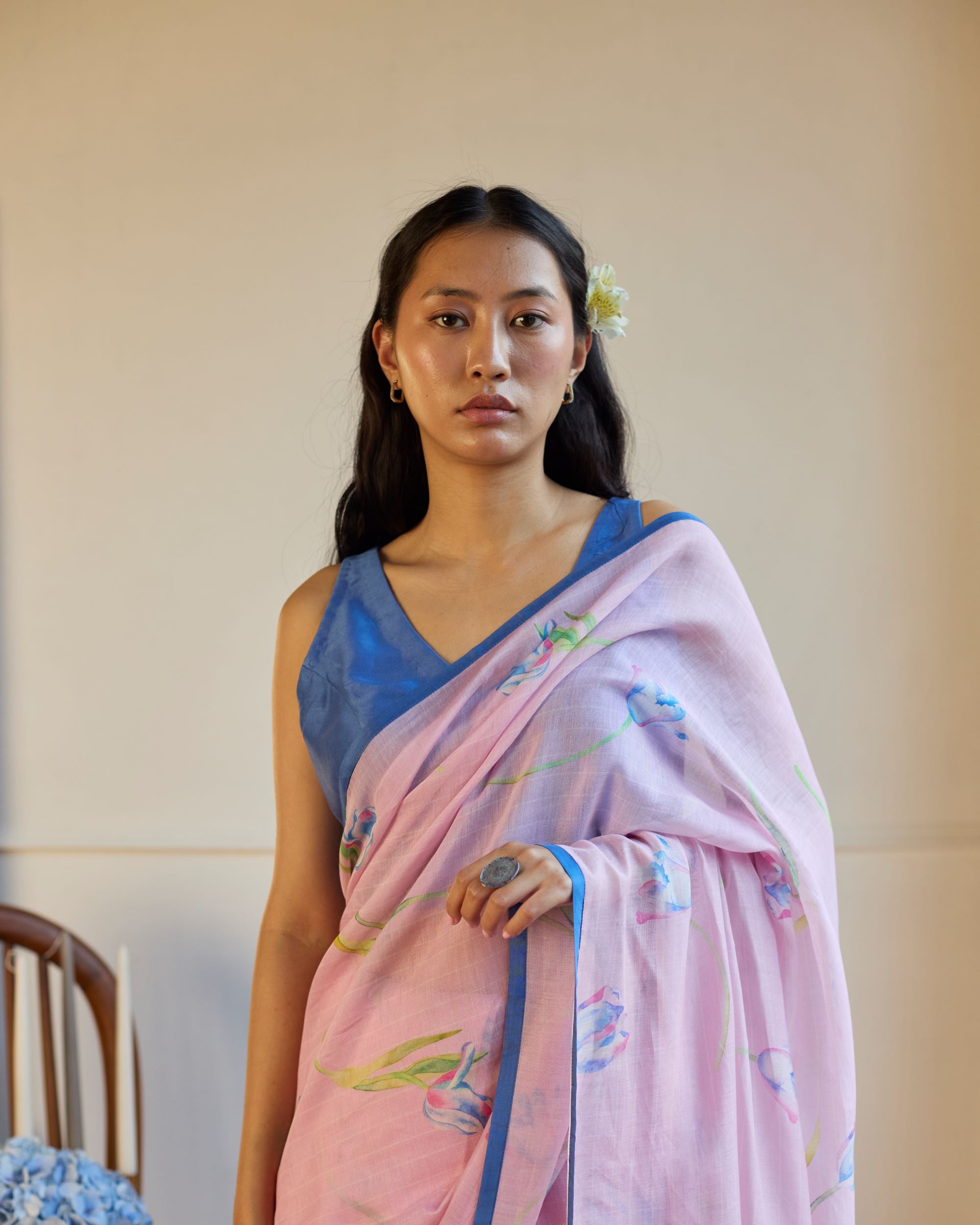 Juanita- LILAC TULIP SAREE