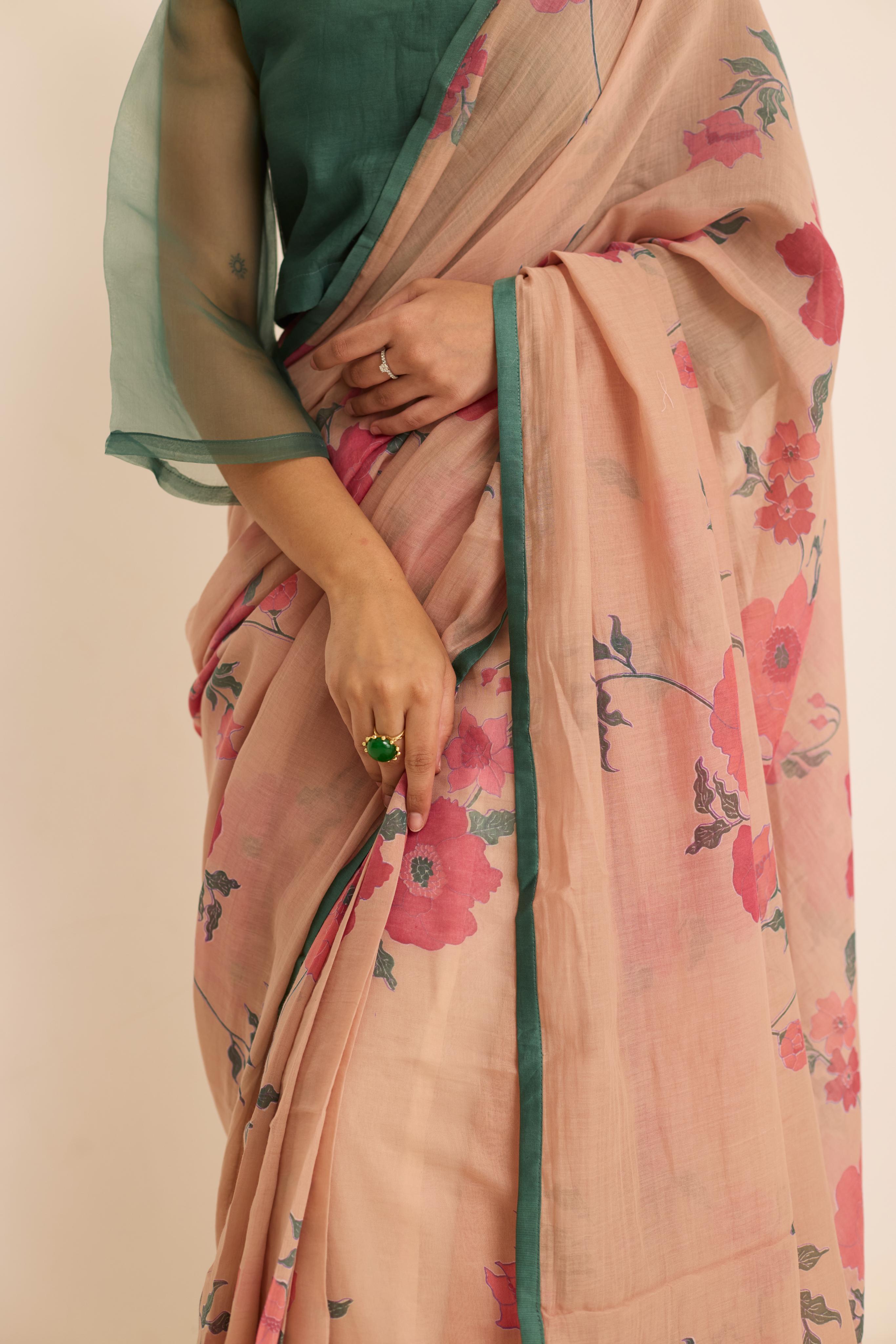 ECRU SAREE