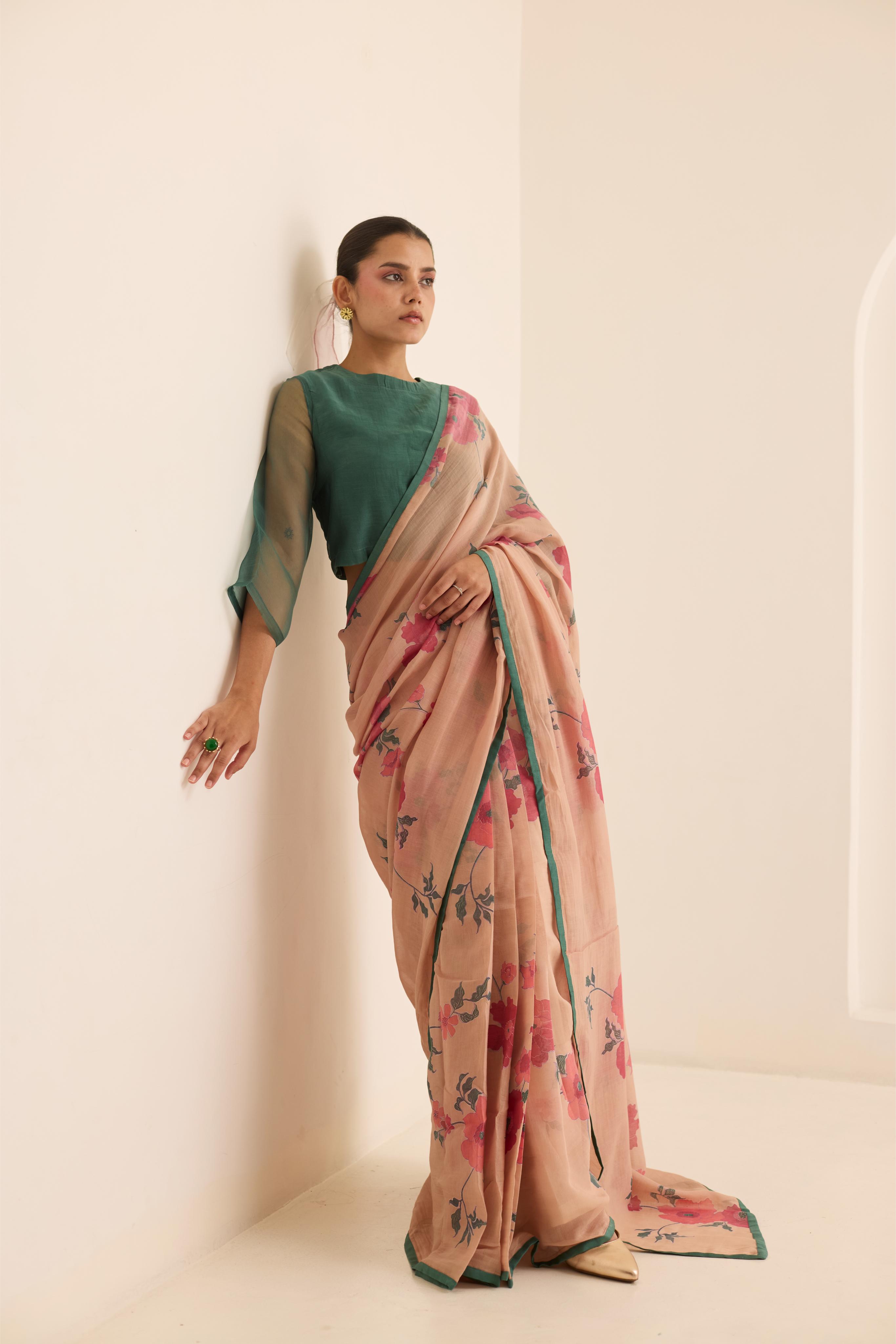 ECRU SAREE