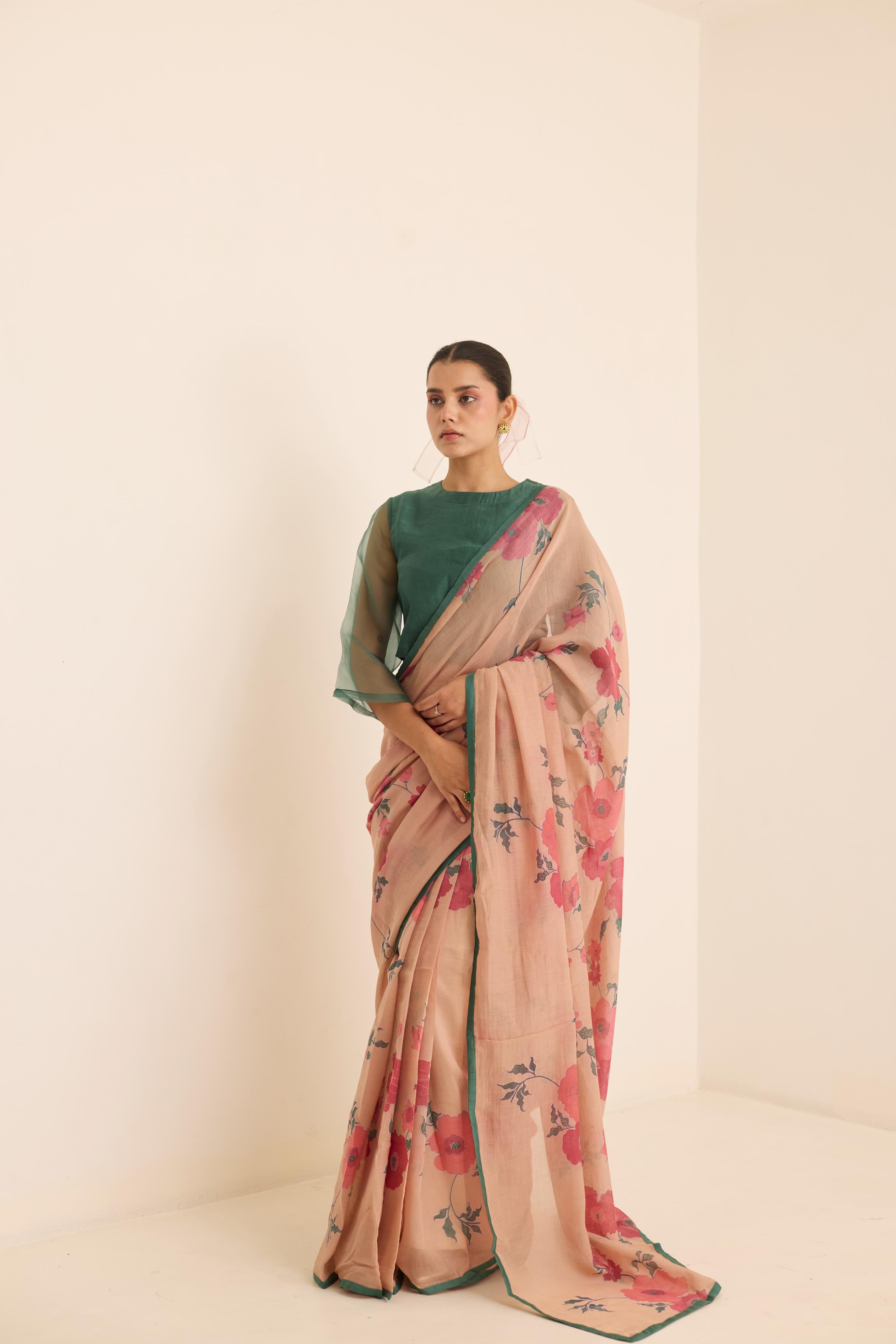 ECRU SAREE