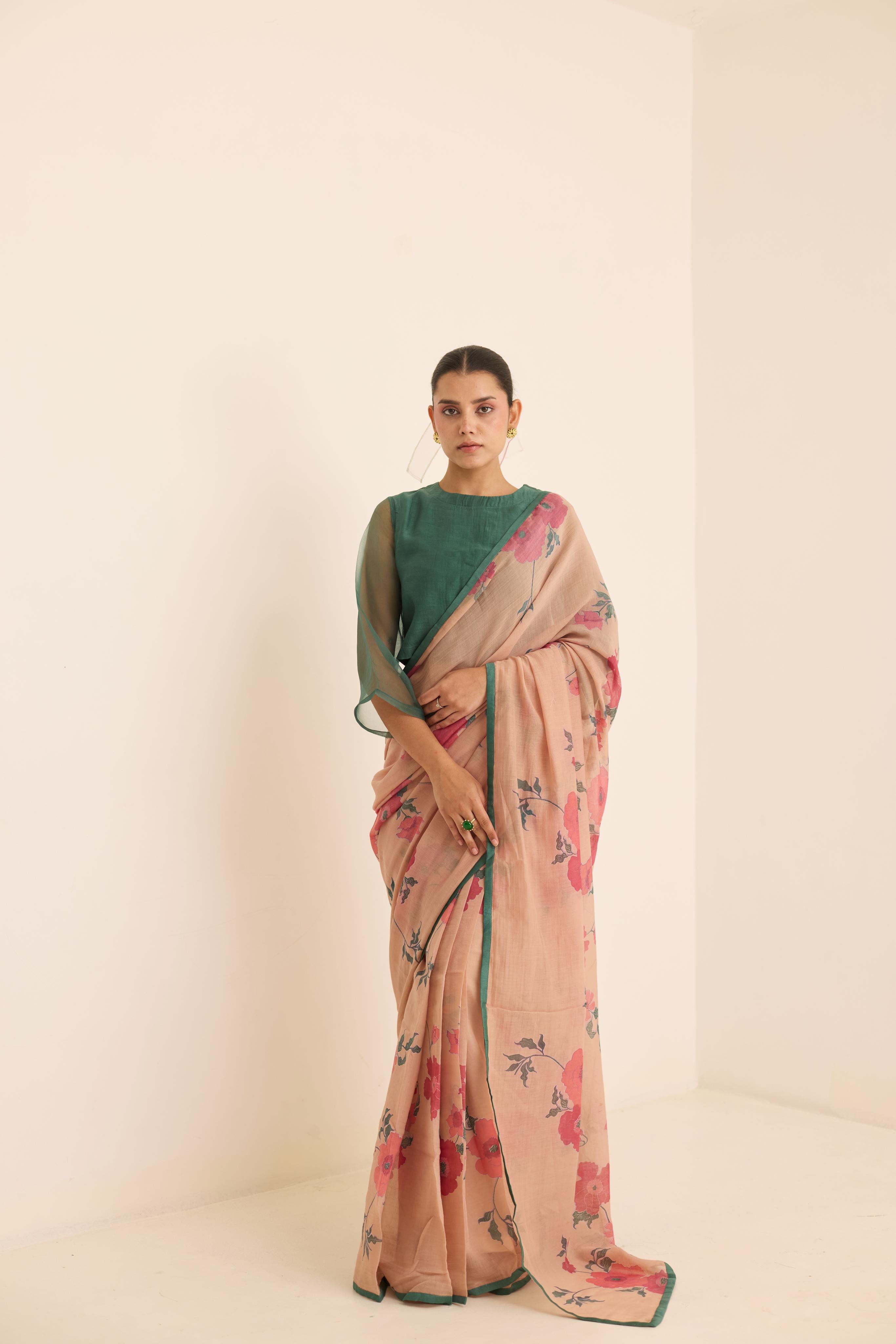 ECRU SAREE