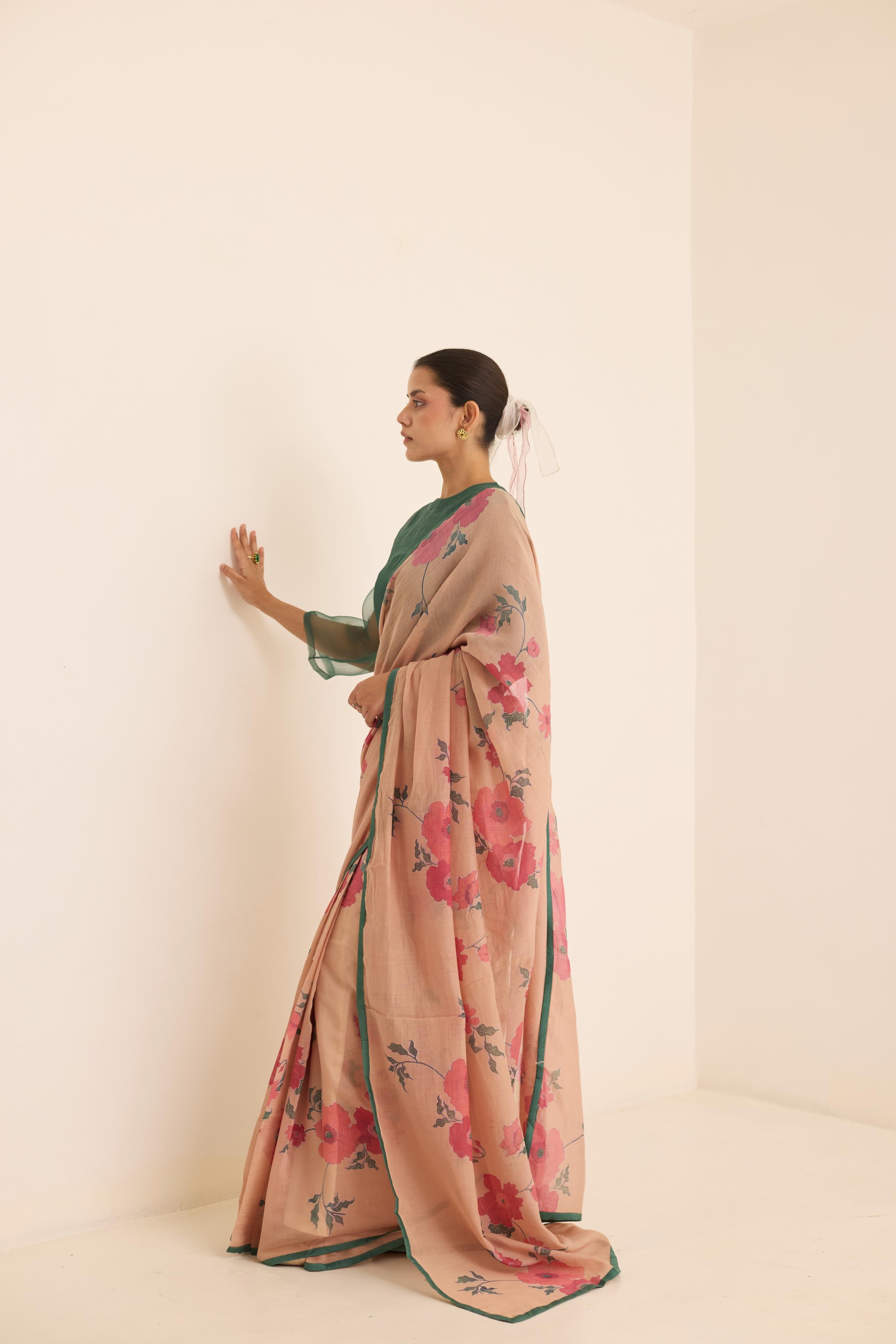 ECRU SAREE