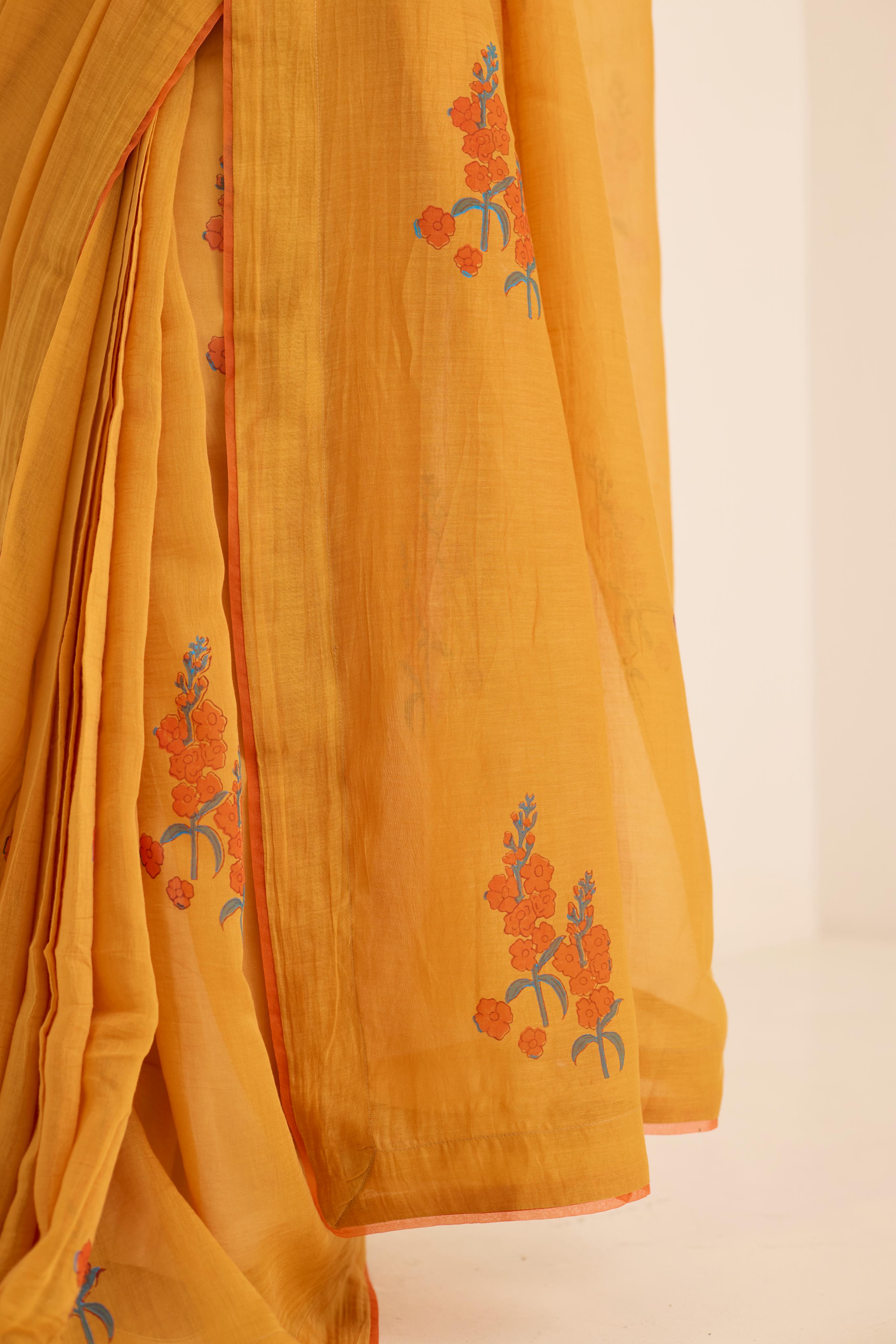 OCHRE SAREE